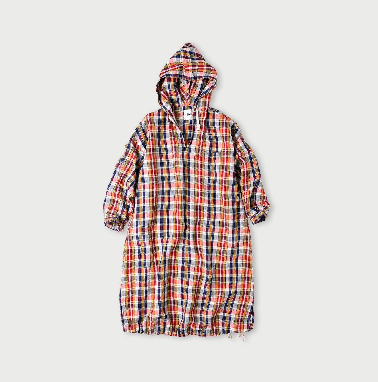 45R(フォーティファイブアール) |インドリネンマドラスのセーラードレス