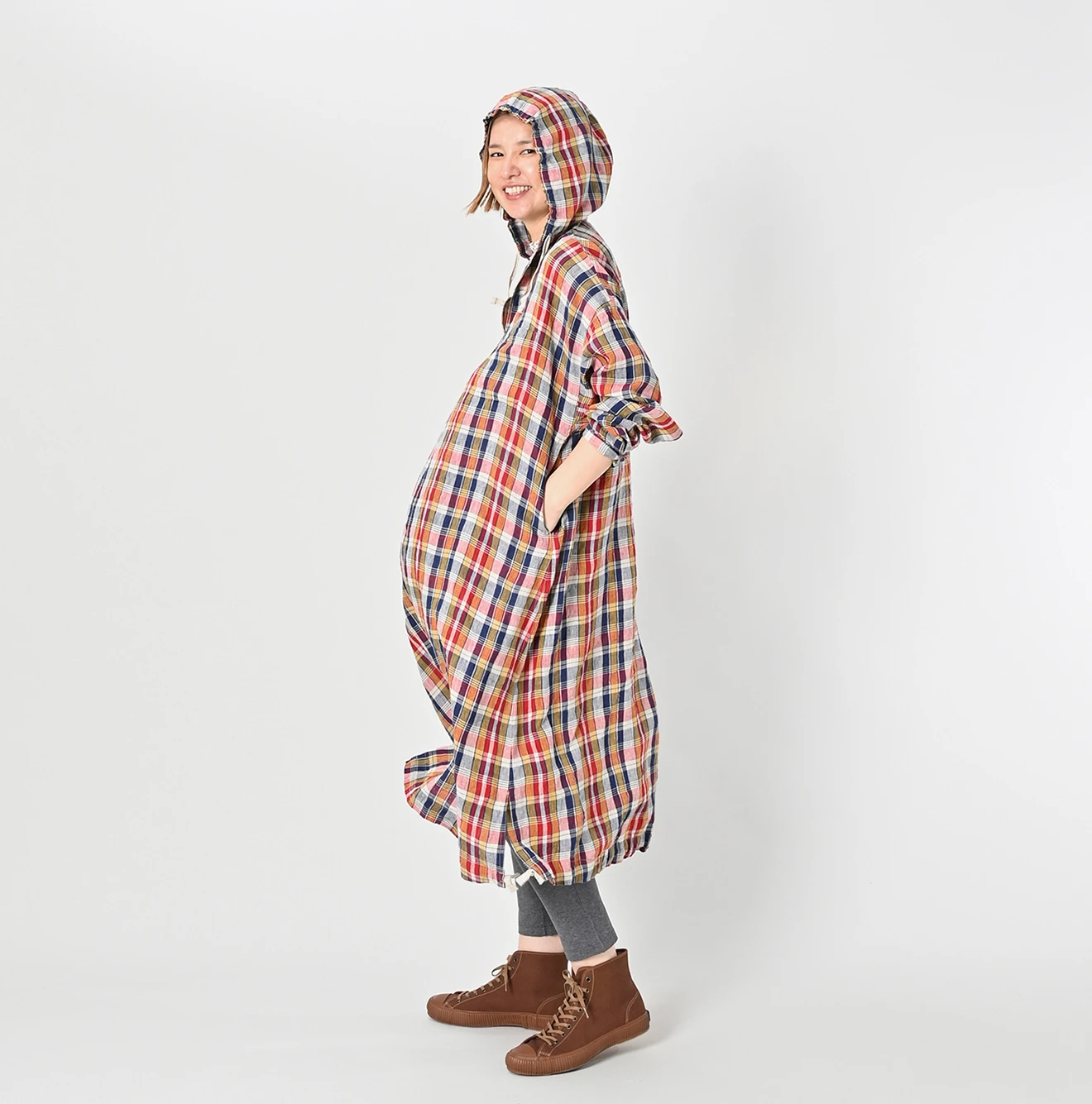 45R(フォーティファイブアール) |インドリネンマドラスのセーラードレス