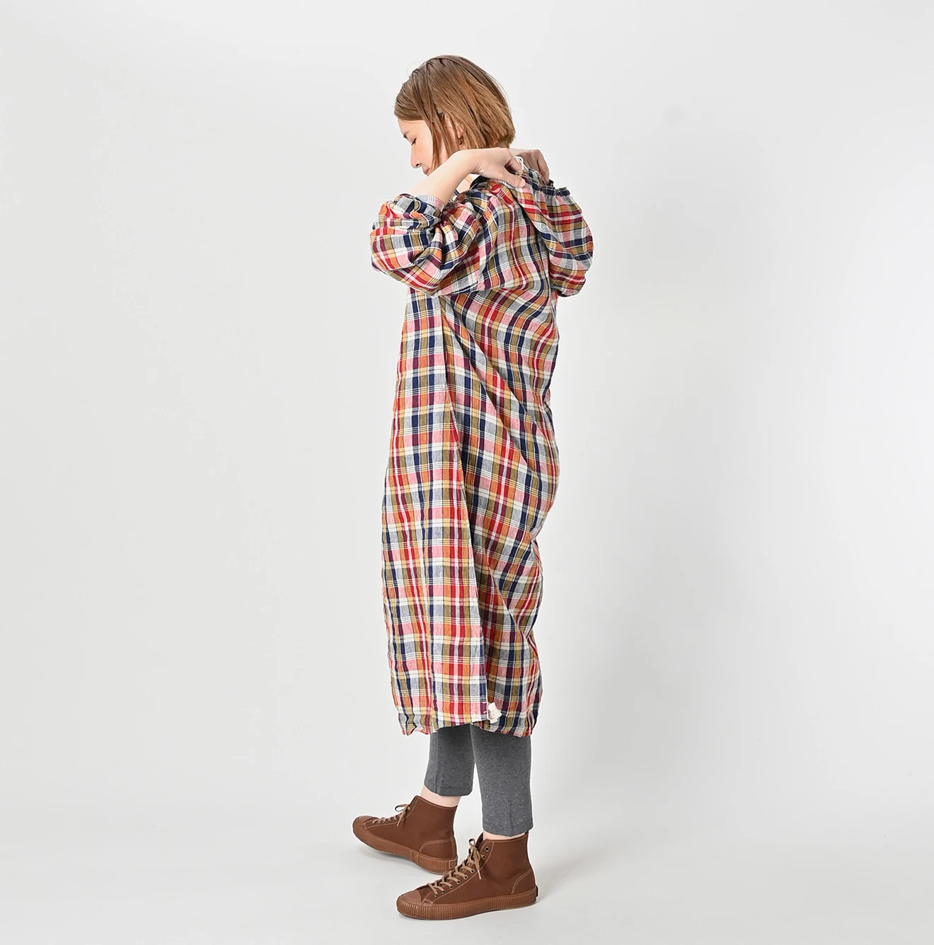 45R(フォーティファイブアール) |インドリネンマドラスのセーラードレス