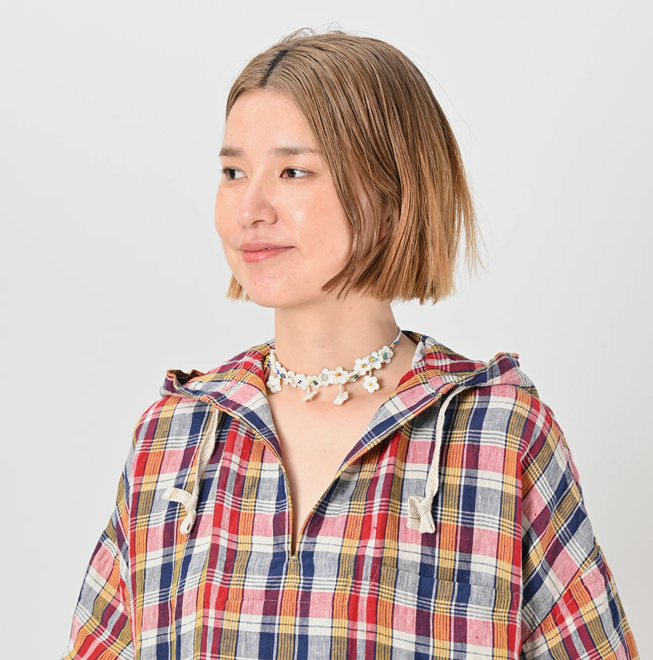 45R(フォーティファイブアール) |インドリネンマドラスのセーラードレス