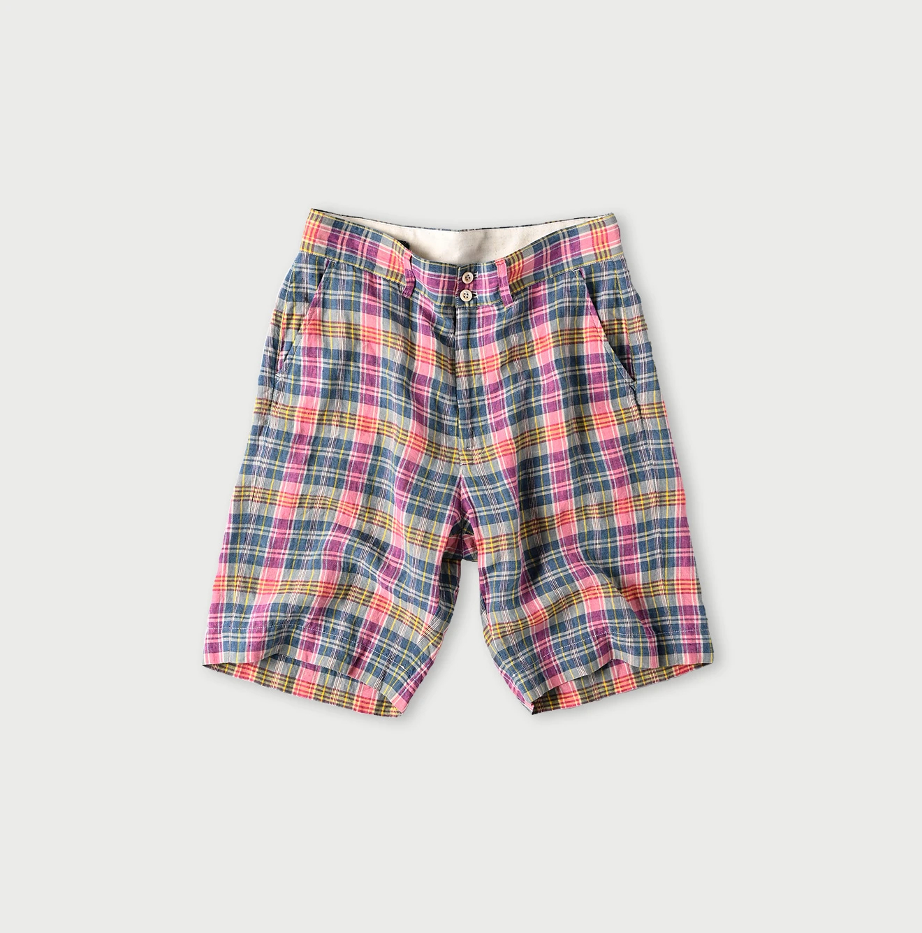 45R(フォーティファイブアール) |インドリネンマドラスのニームショーツMEN