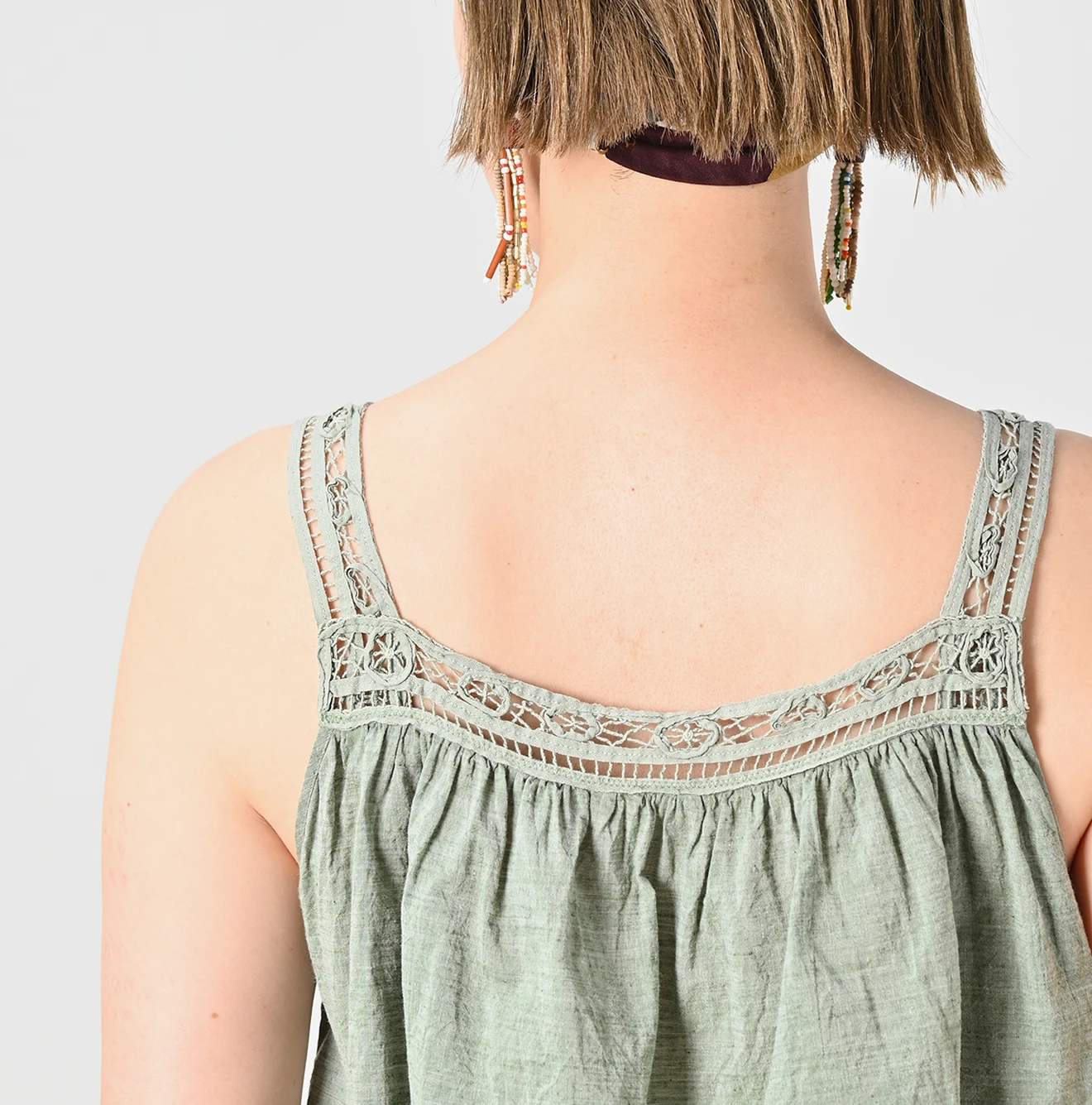 45R(フォーティファイブアール) |インドカディリボンレースのフレアキャミ