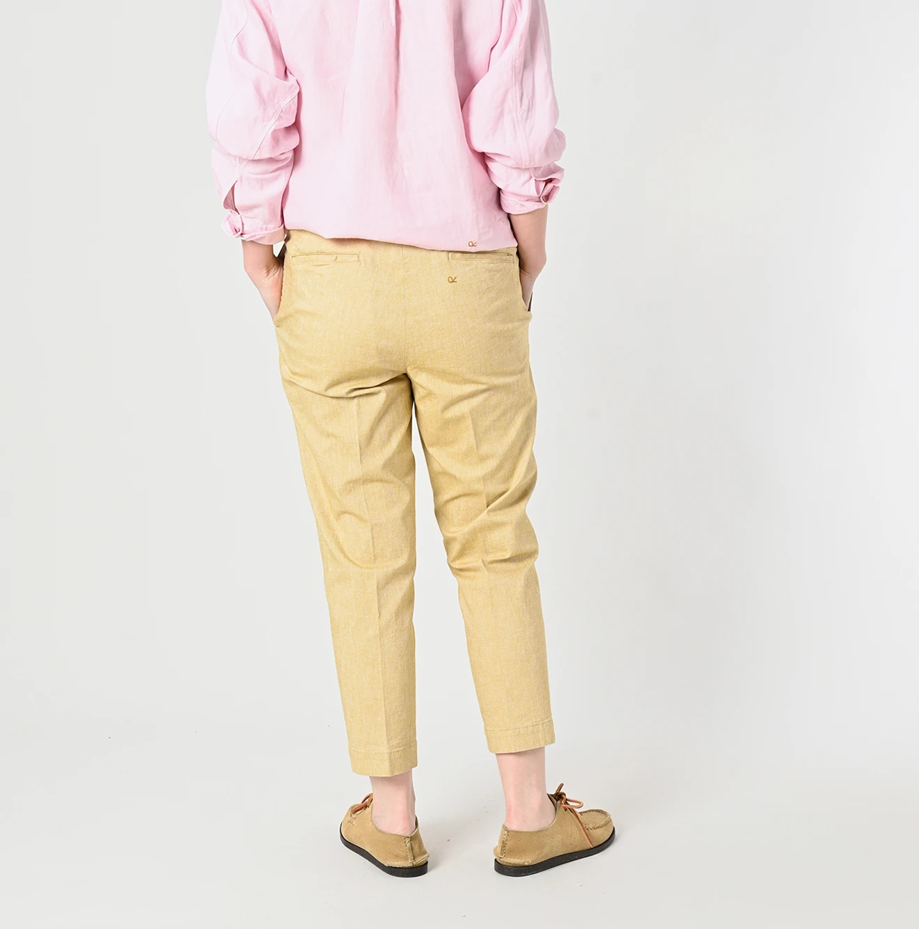 45R(フォーティファイブアール) |綿麻オックスストレッチのサブリナスラックス