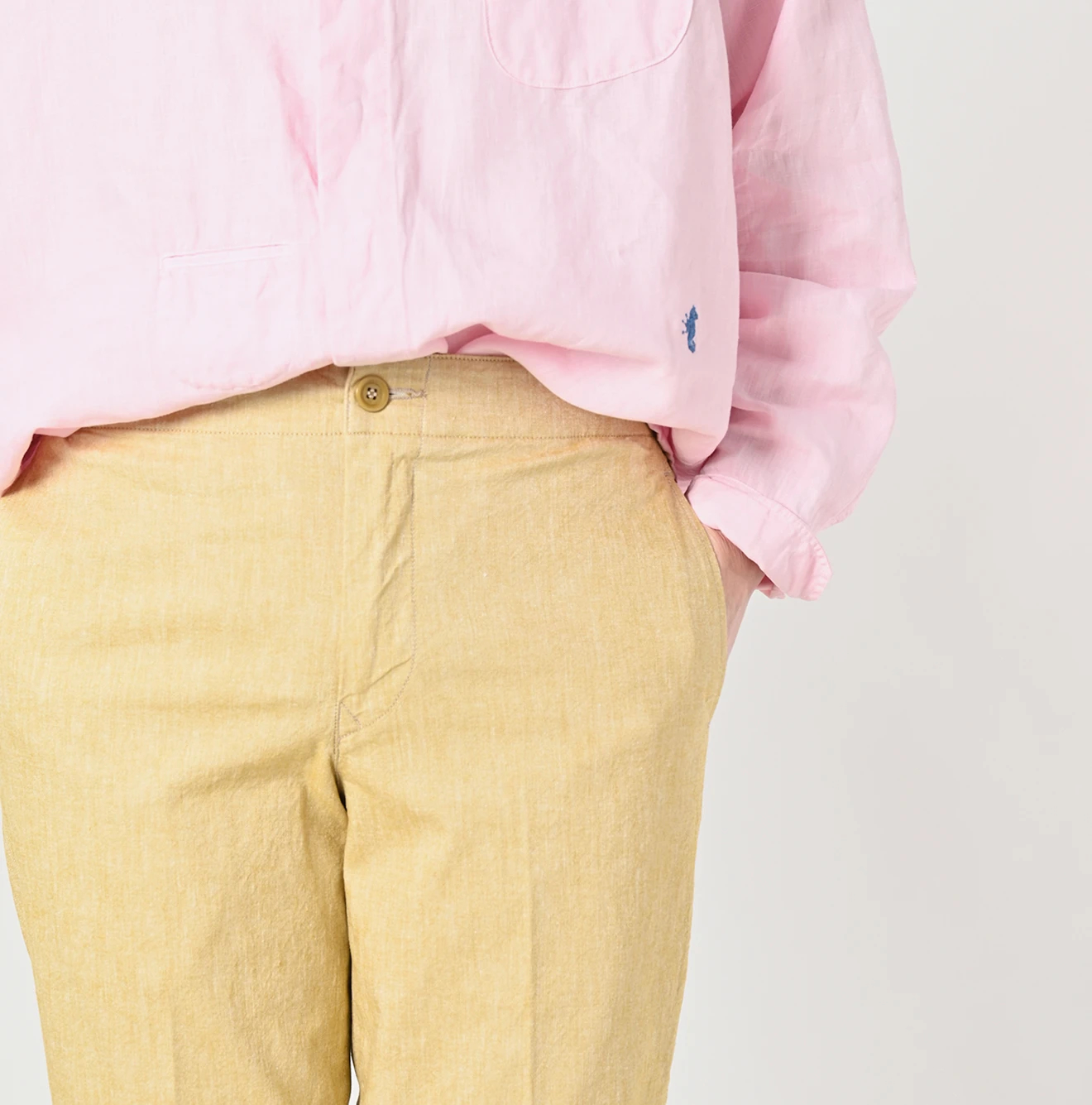 45R(フォーティファイブアール) |綿麻オックスストレッチのサブリナスラックス