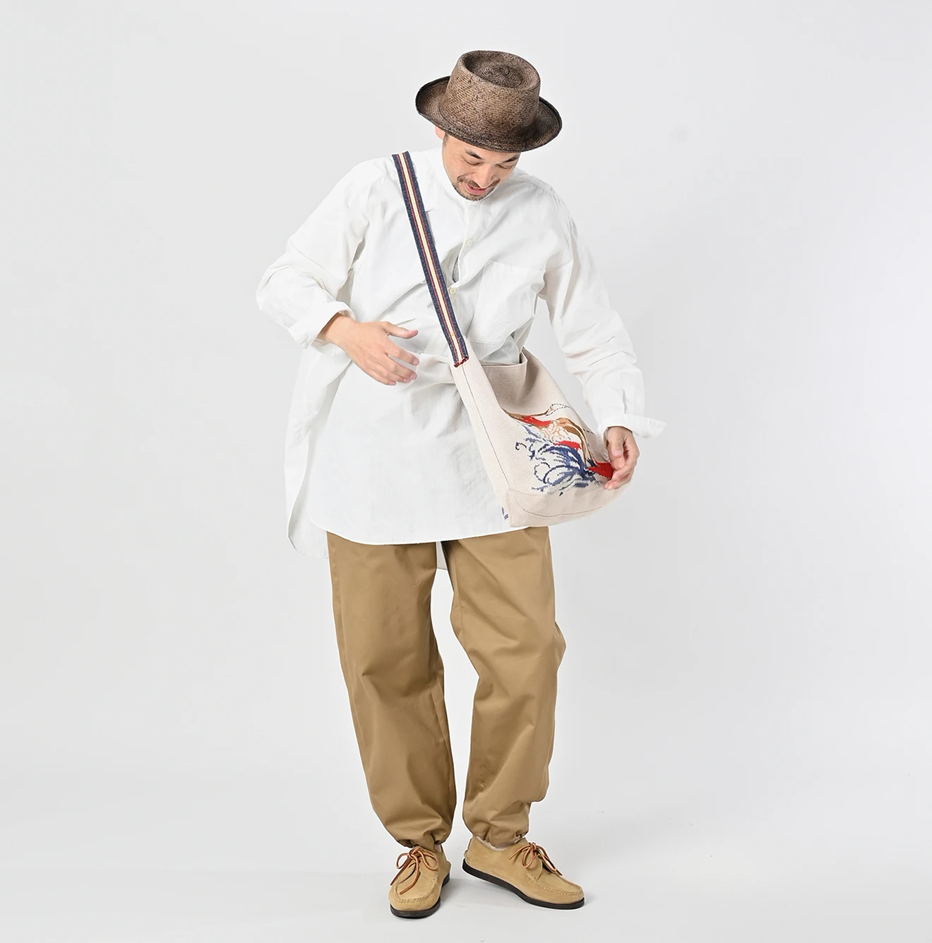 45R(フォーティファイブアール) |サーフフラガールジャカードのショルダーバッグ