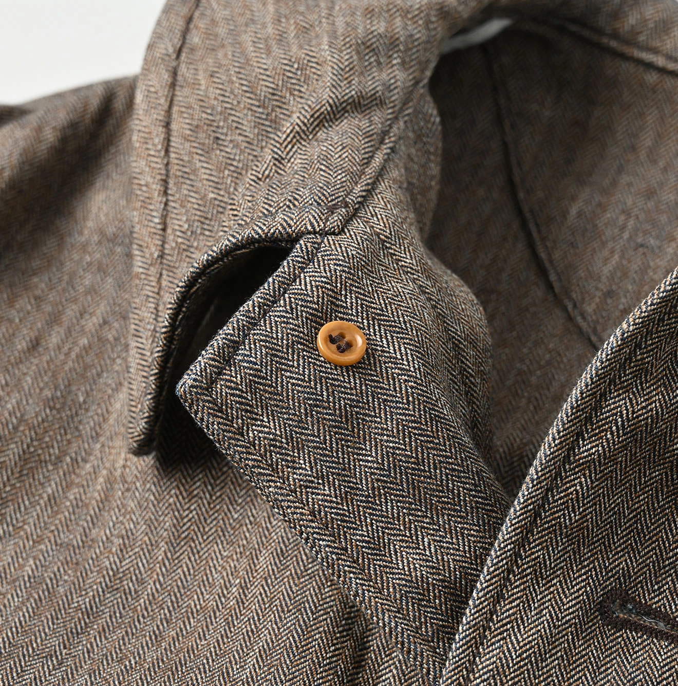 45R(フォーティファイブアール) |ミニヘリンボンコットンツイードのアニーブルゾン（インディゴ）