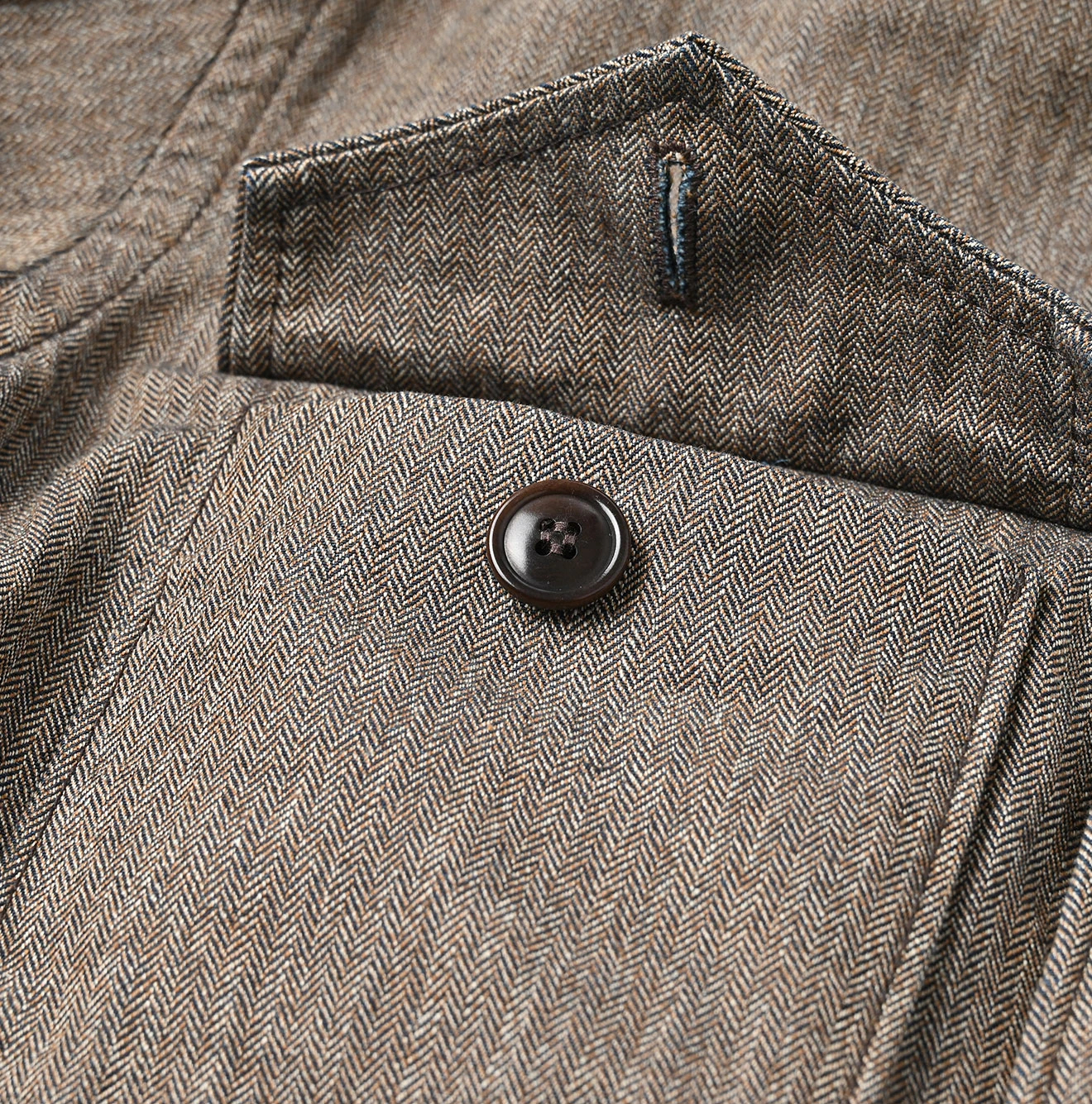 45R(フォーティファイブアール) |ミニヘリンボンコットンツイードのアニーブルゾン（インディゴ）