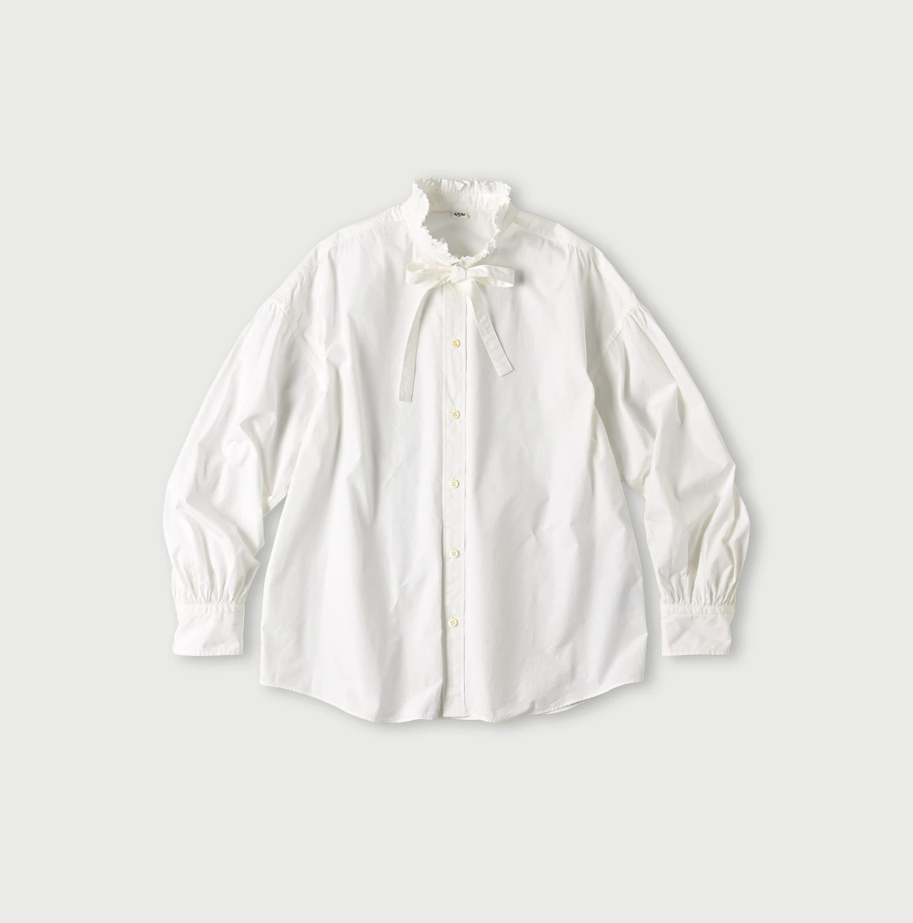 45R(フォーティファイブアール) |180番三子の長袖ボウタイクッペシャツ