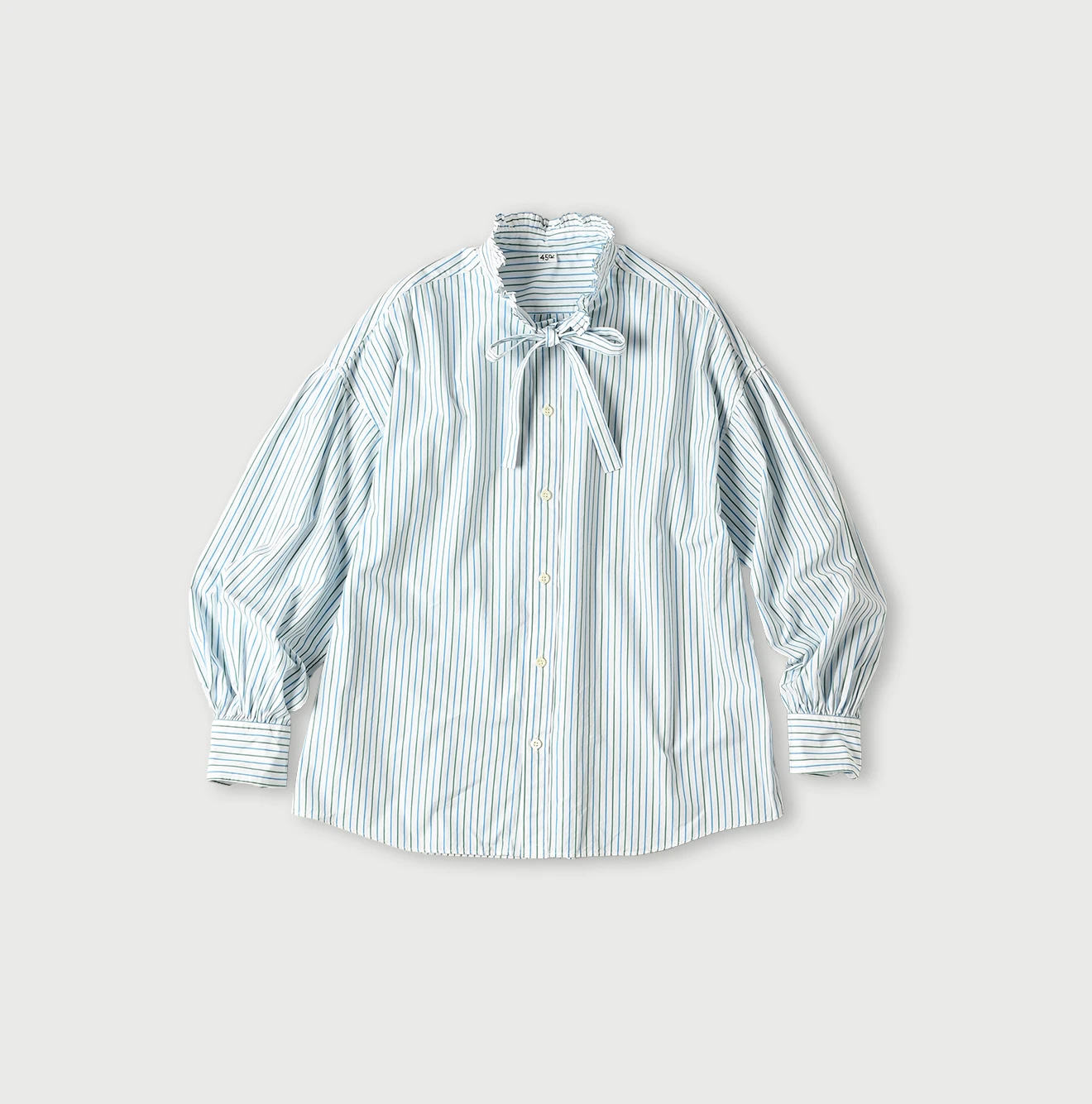 45R(フォーティファイブアール) |180番三子の長袖ボウタイクッペシャツ