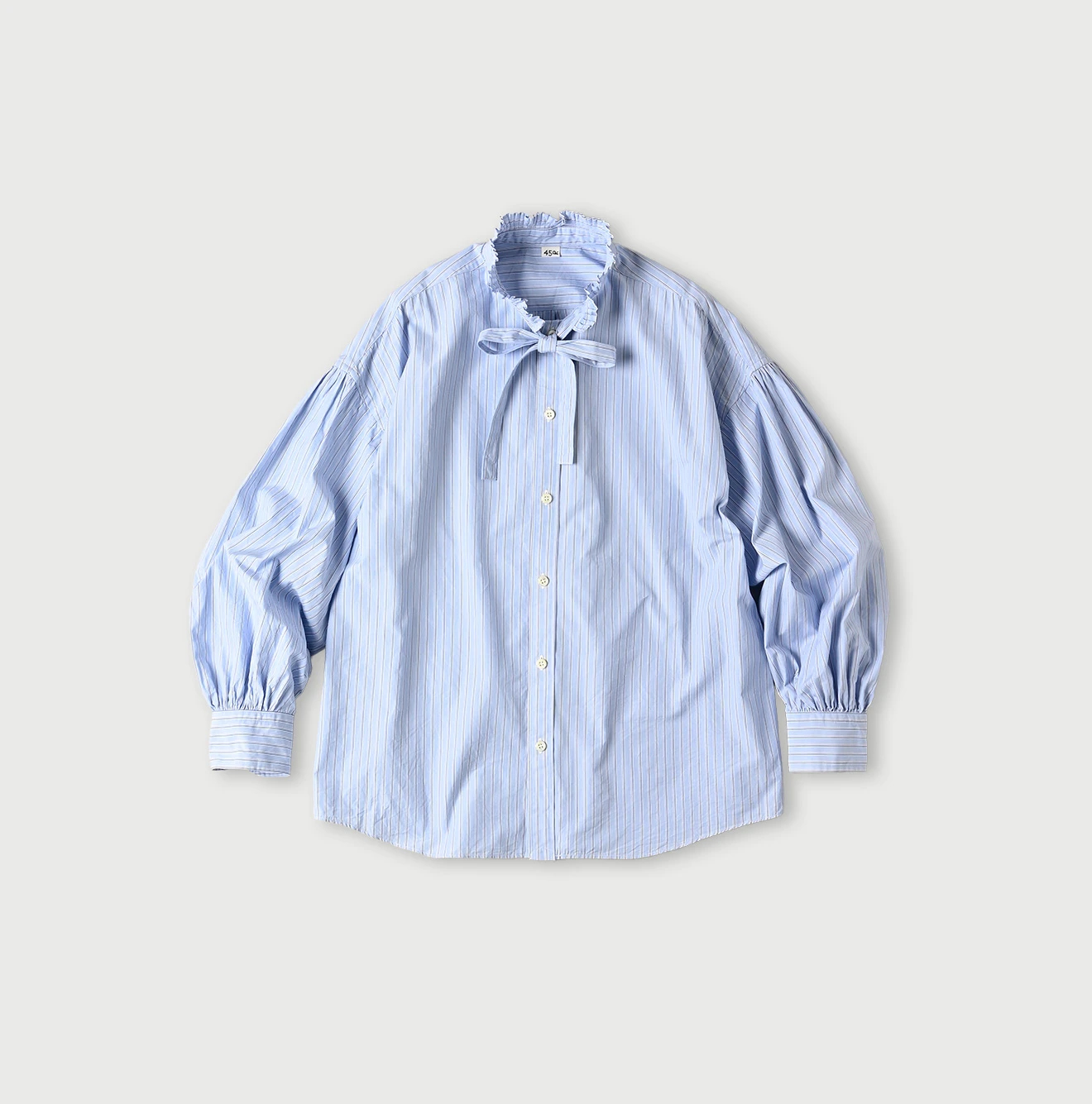 45R(フォーティファイブアール) |180番三子の長袖ボウタイクッペシャツ
