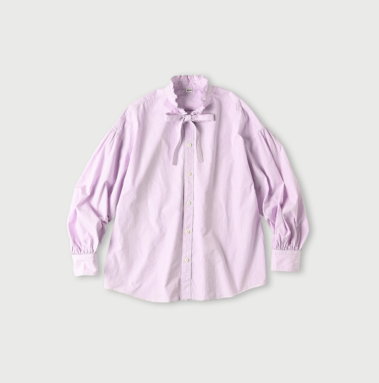 45R(フォーティファイブアール) |180番三子の長袖ボウタイクッペシャツ