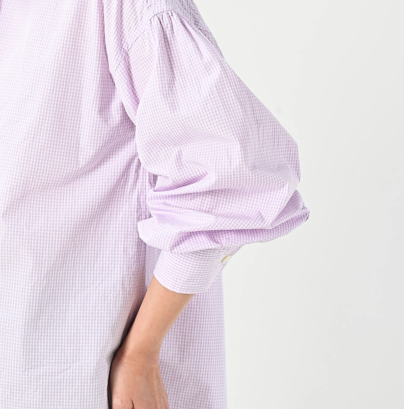 45R(フォーティファイブアール) |180番三子の長袖ボウタイクッペシャツ