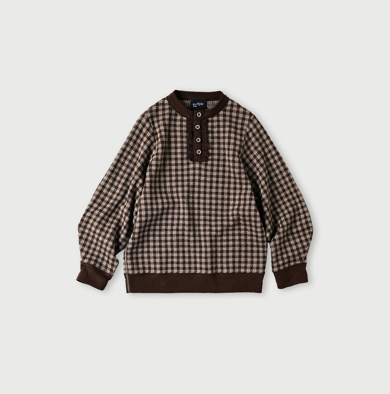 45R(フォーティファイブアール) |ギンガムジャカードのポロパフ