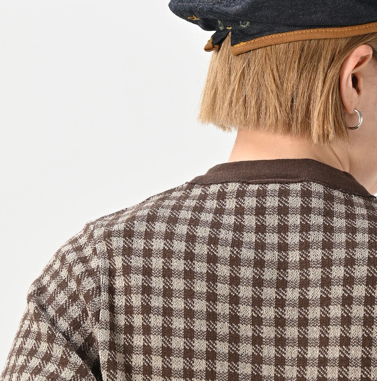 45R(フォーティファイブアール) |ギンガムジャカードのポロパフ