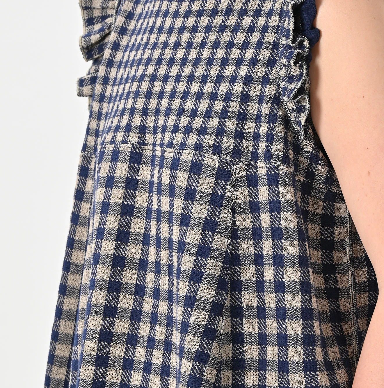 45R(フォーティファイブアール) |ギンガムジャカードのノースリーブキャミ