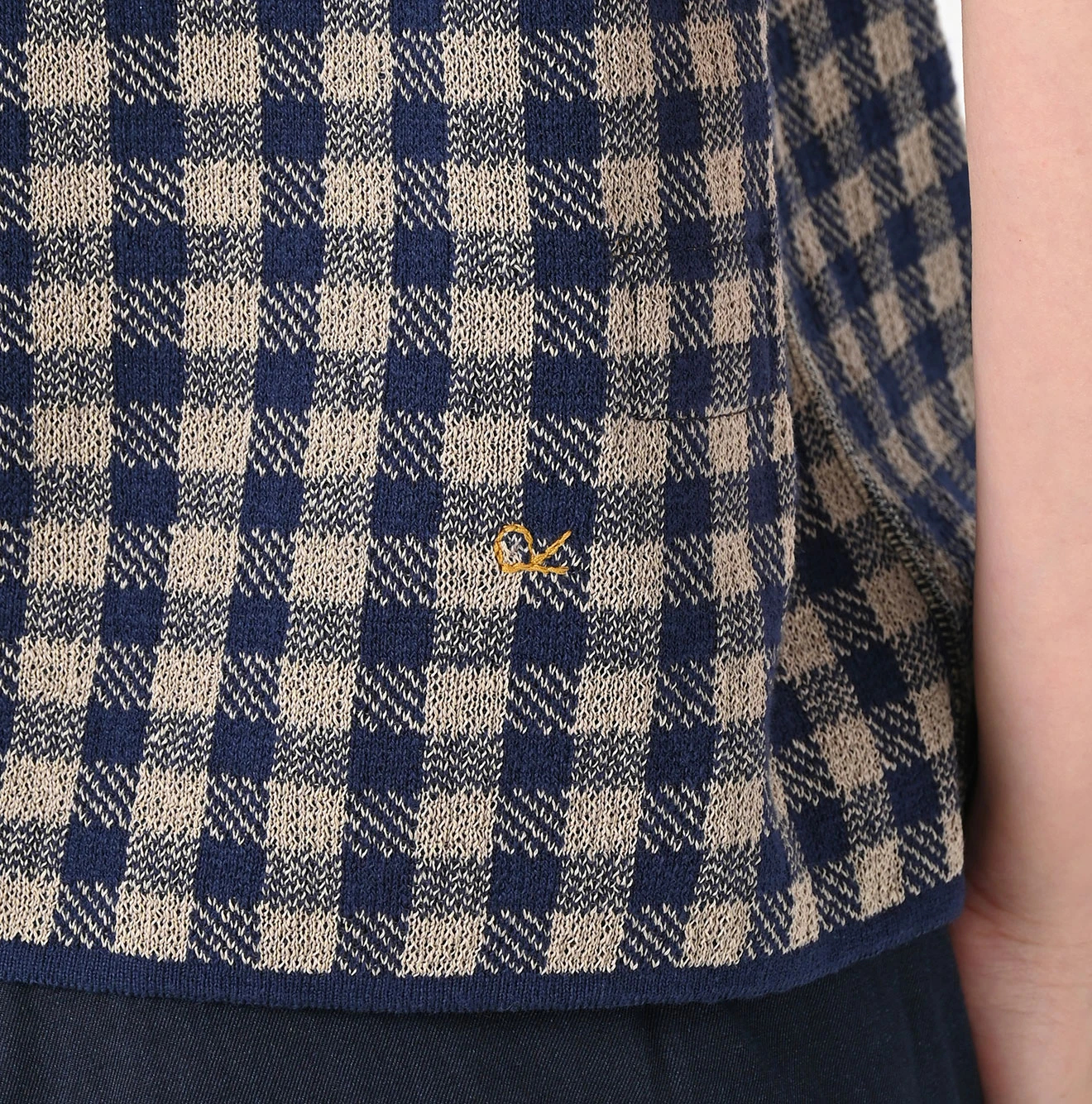 45R(フォーティファイブアール) |ギンガムジャカードのノースリーブキャミ