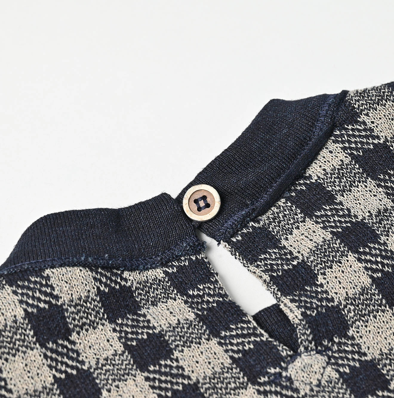 45R(フォーティファイブアール) |ギンガムジャカードのノースリーブキャミ（インディゴ）