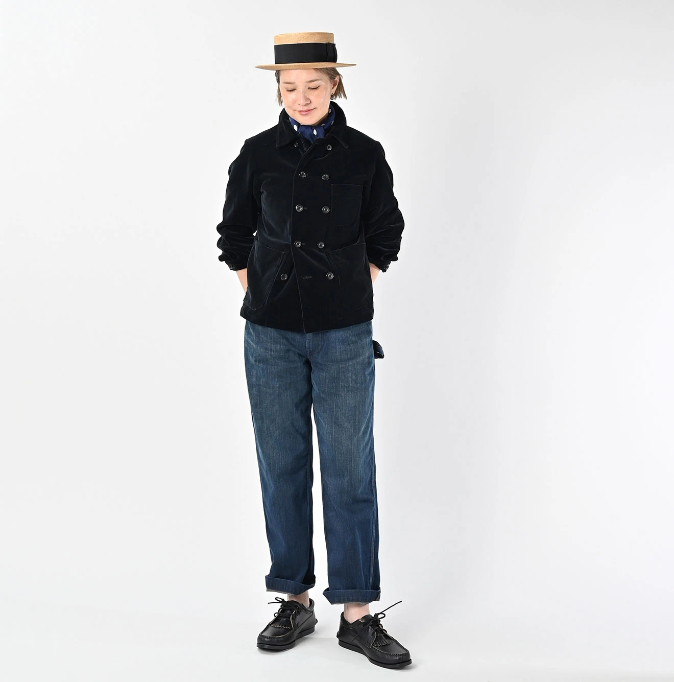 45R(フォーティファイブアール) |ベルベットのダブルプティカバーオール