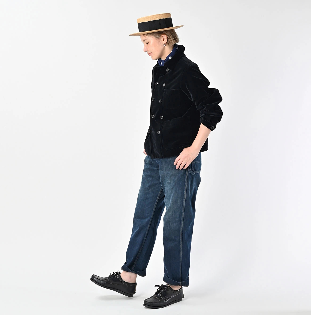 45R(フォーティファイブアール) |ベルベットのダブルプティカバーオール