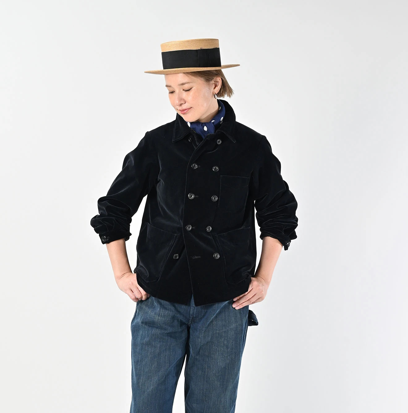 45R(フォーティファイブアール) |ベルベットのダブルプティカバーオール