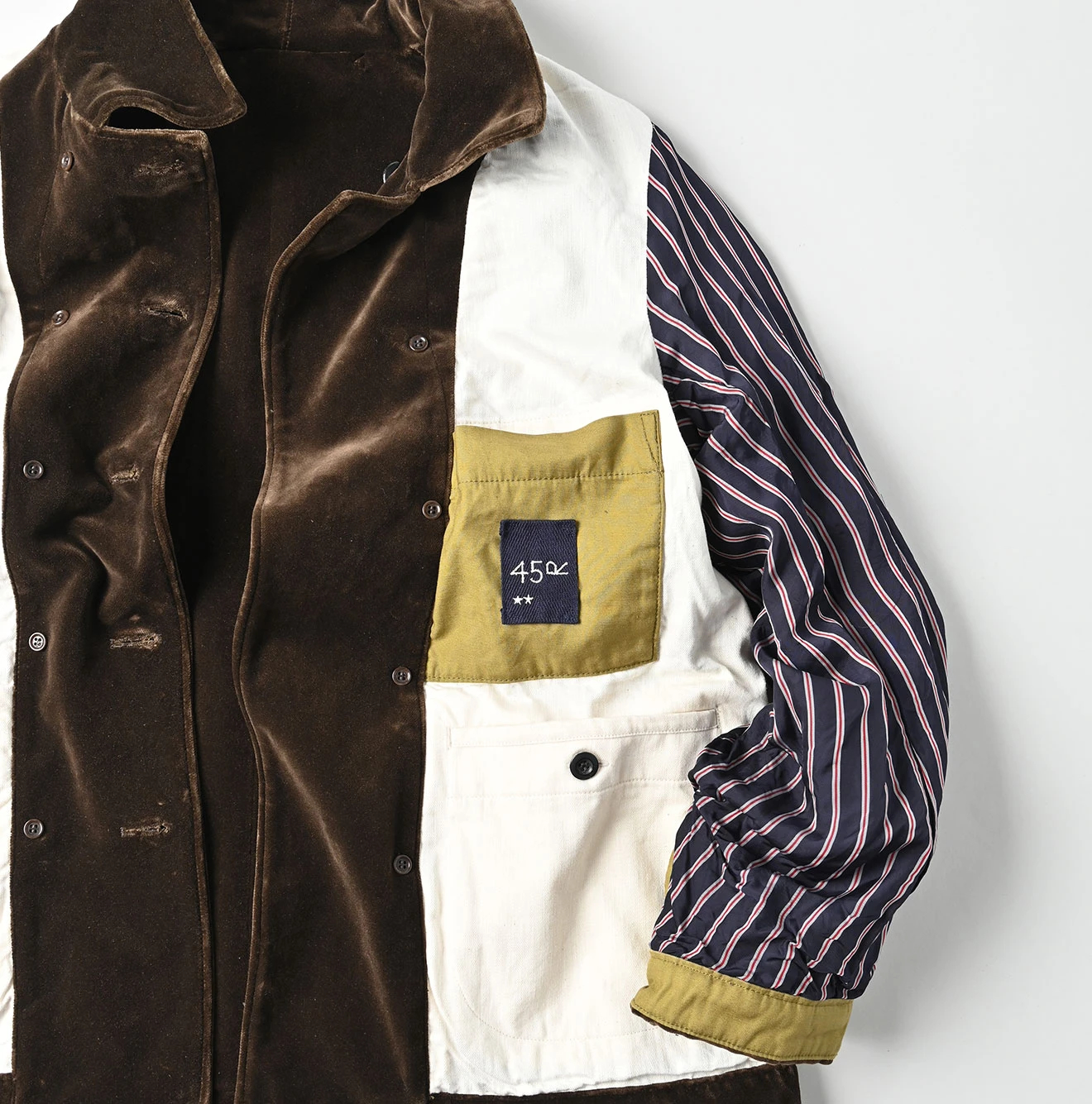 45R(フォーティファイブアール) |ベルベットのダブルプティカバーオール