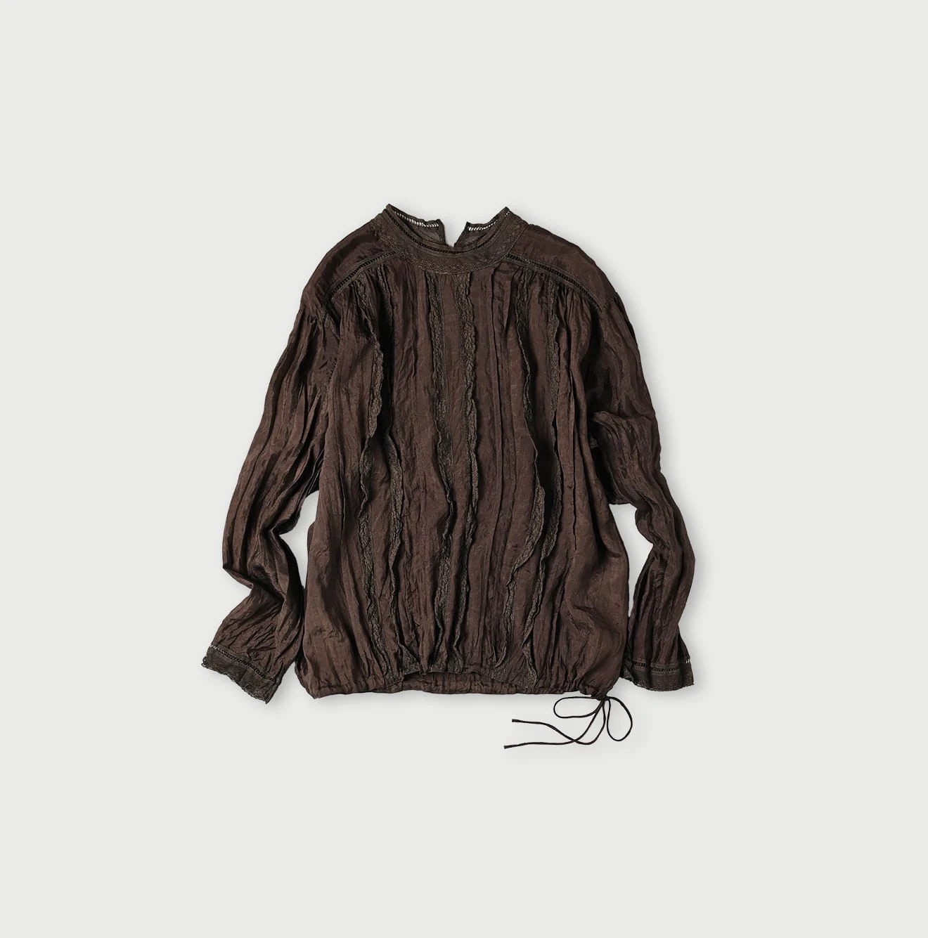 45R(フォーティファイブアール) |インドシルクのレースブラウス