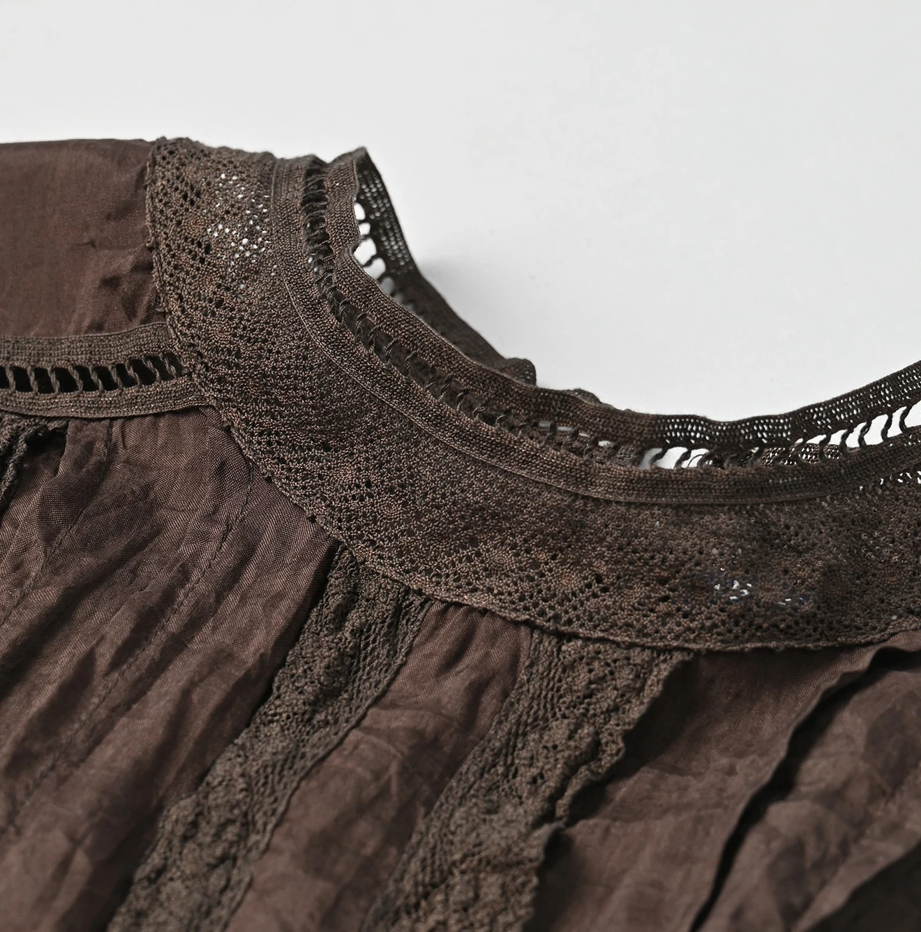 45R(フォーティファイブアール) |インドシルクのレースブラウス