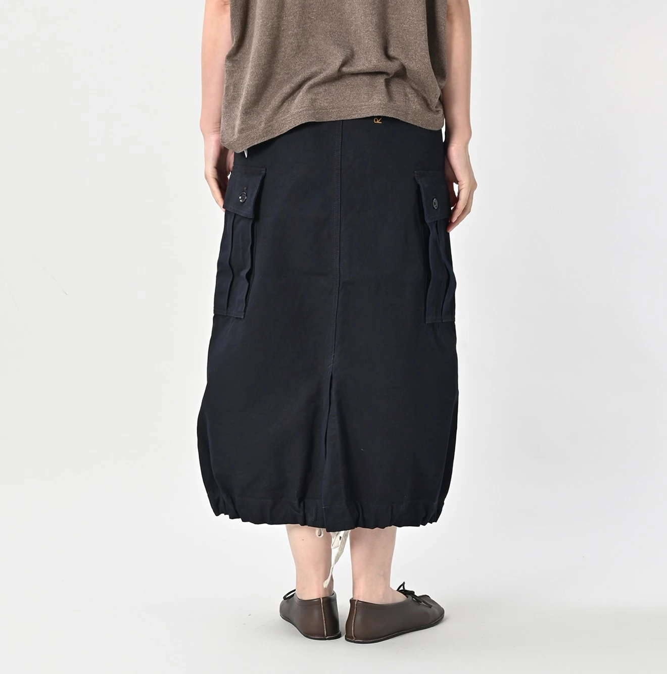 45R(フォーティファイブアール) |ダックのカーゴスカート（インディゴ）