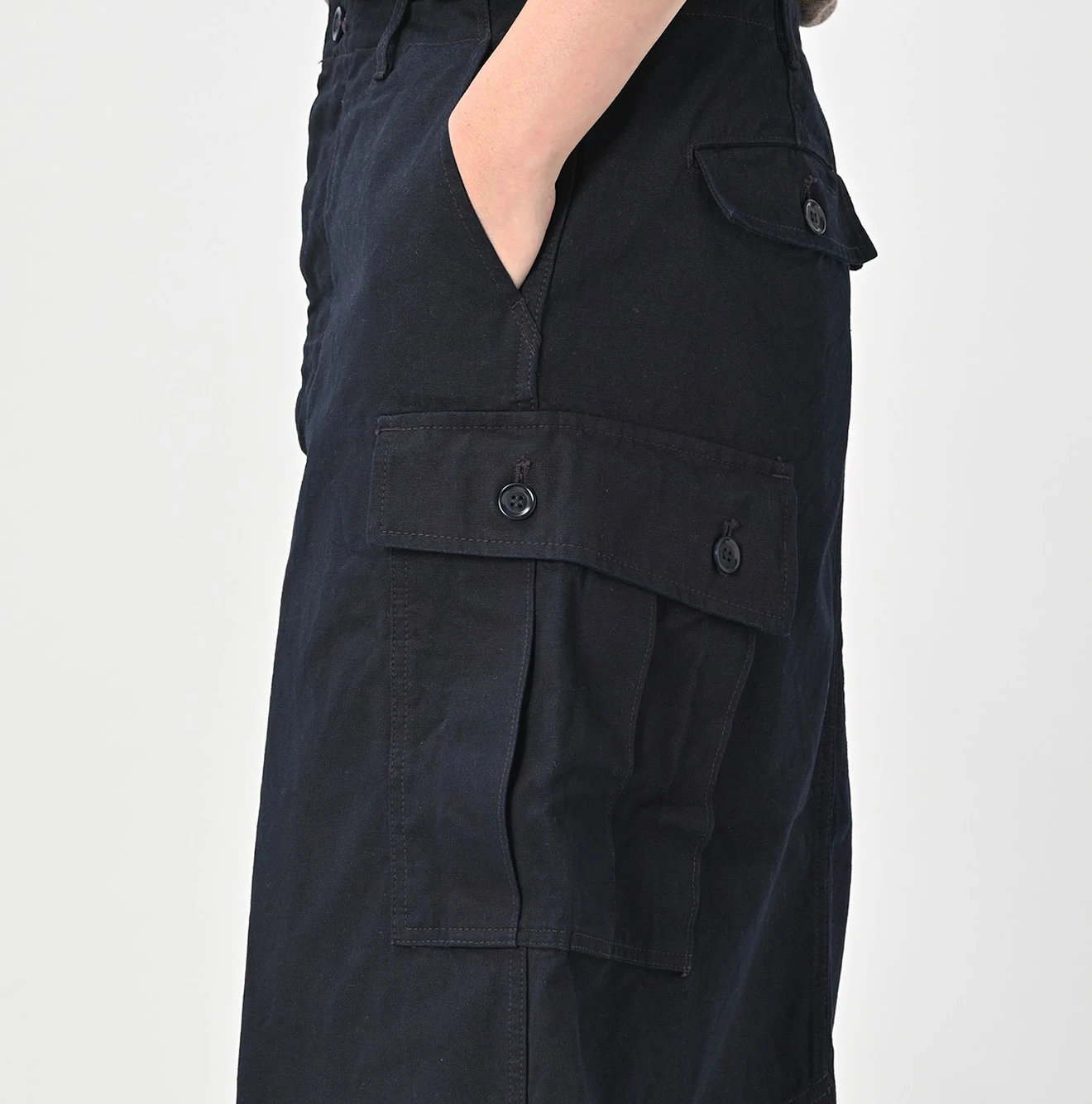 45R(フォーティファイブアール) |ダックのカーゴスカート（インディゴ）