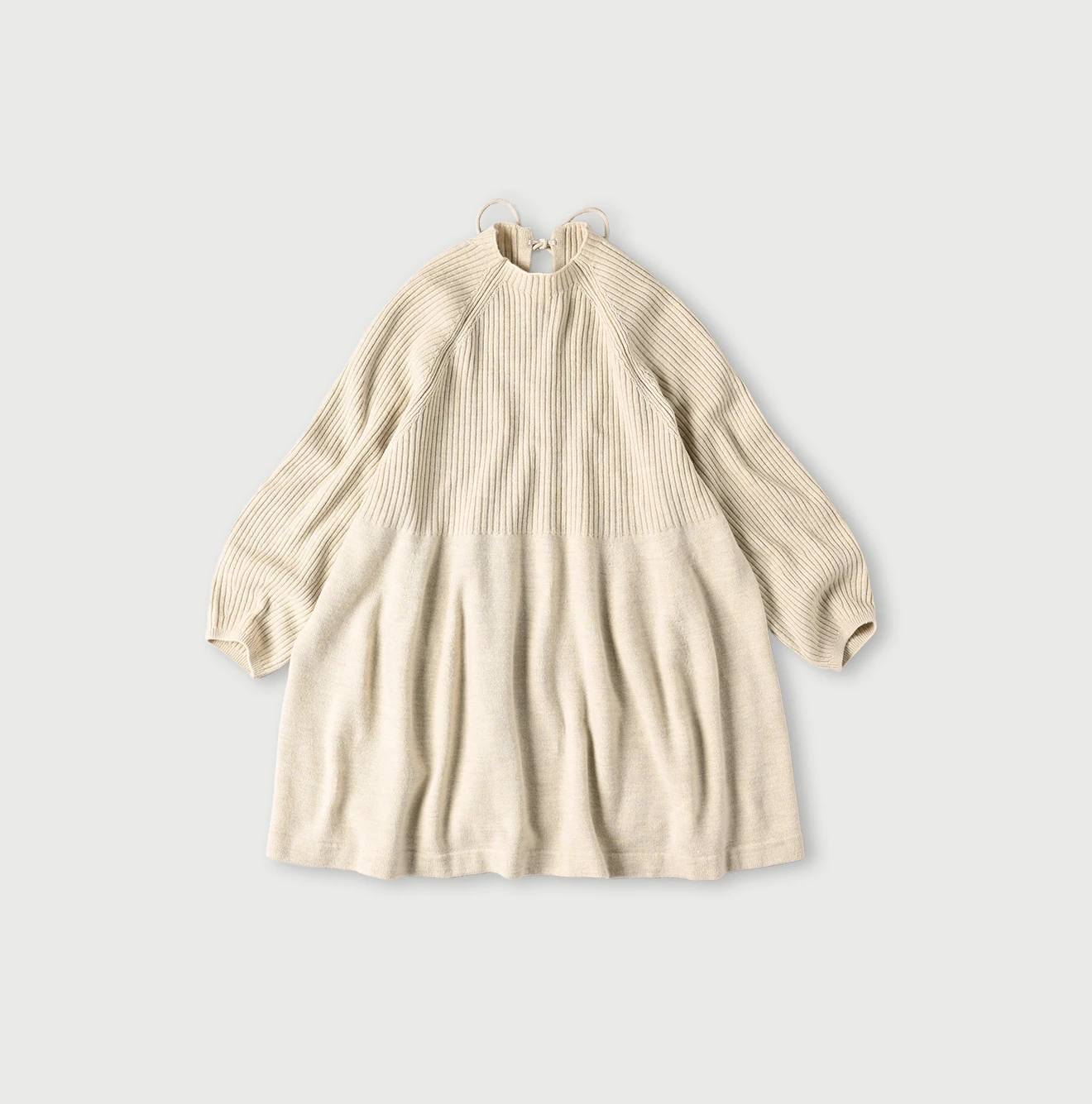 2/28まで　45R ヤクメリノのチュニック　セーター　ベージュ　¥52800 45R（フォーティファイブアール）| ヤクメリノのチュニック Dress