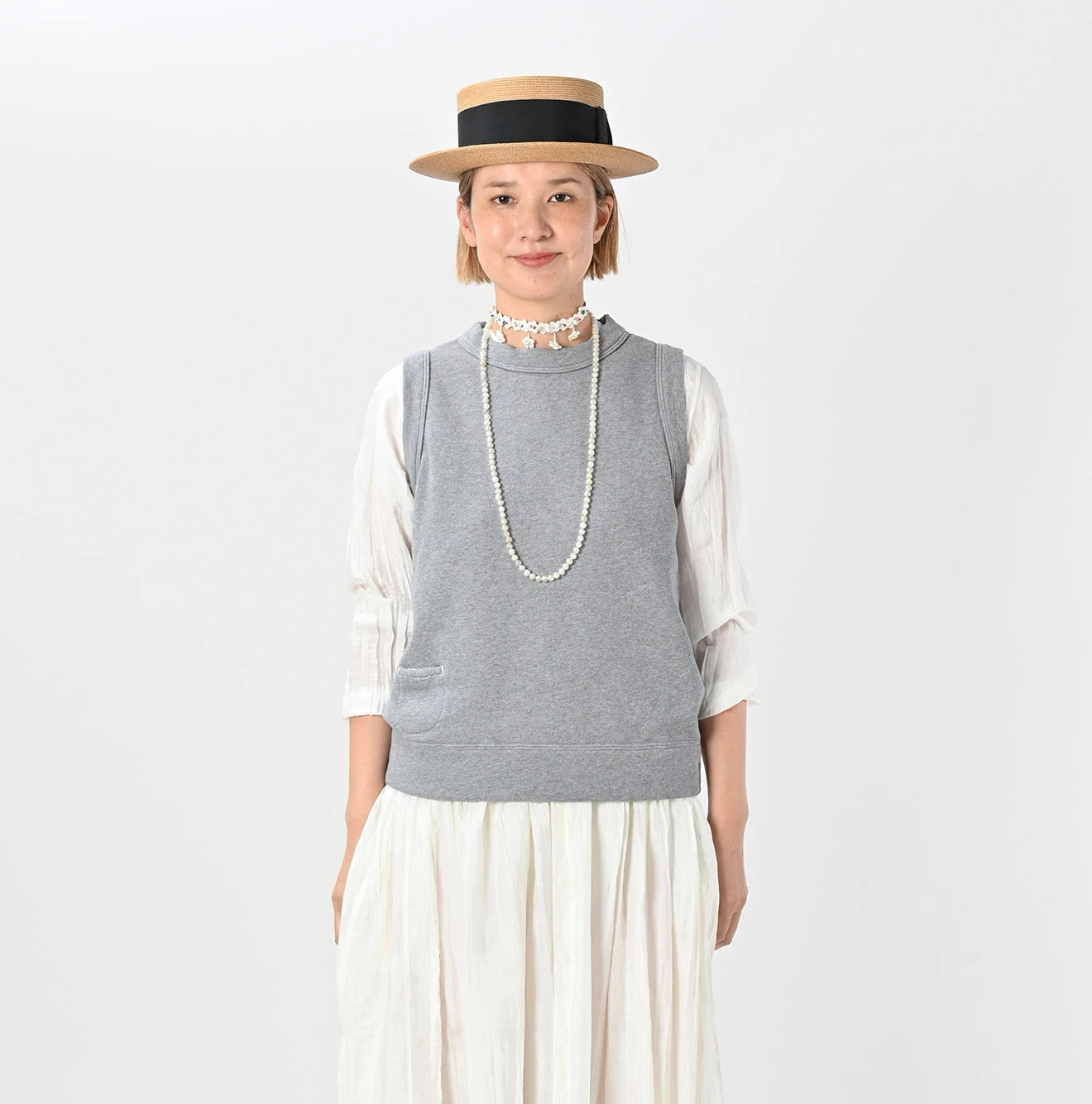 45R(フォーティファイブアール) |裏毛のベスト（トップ）