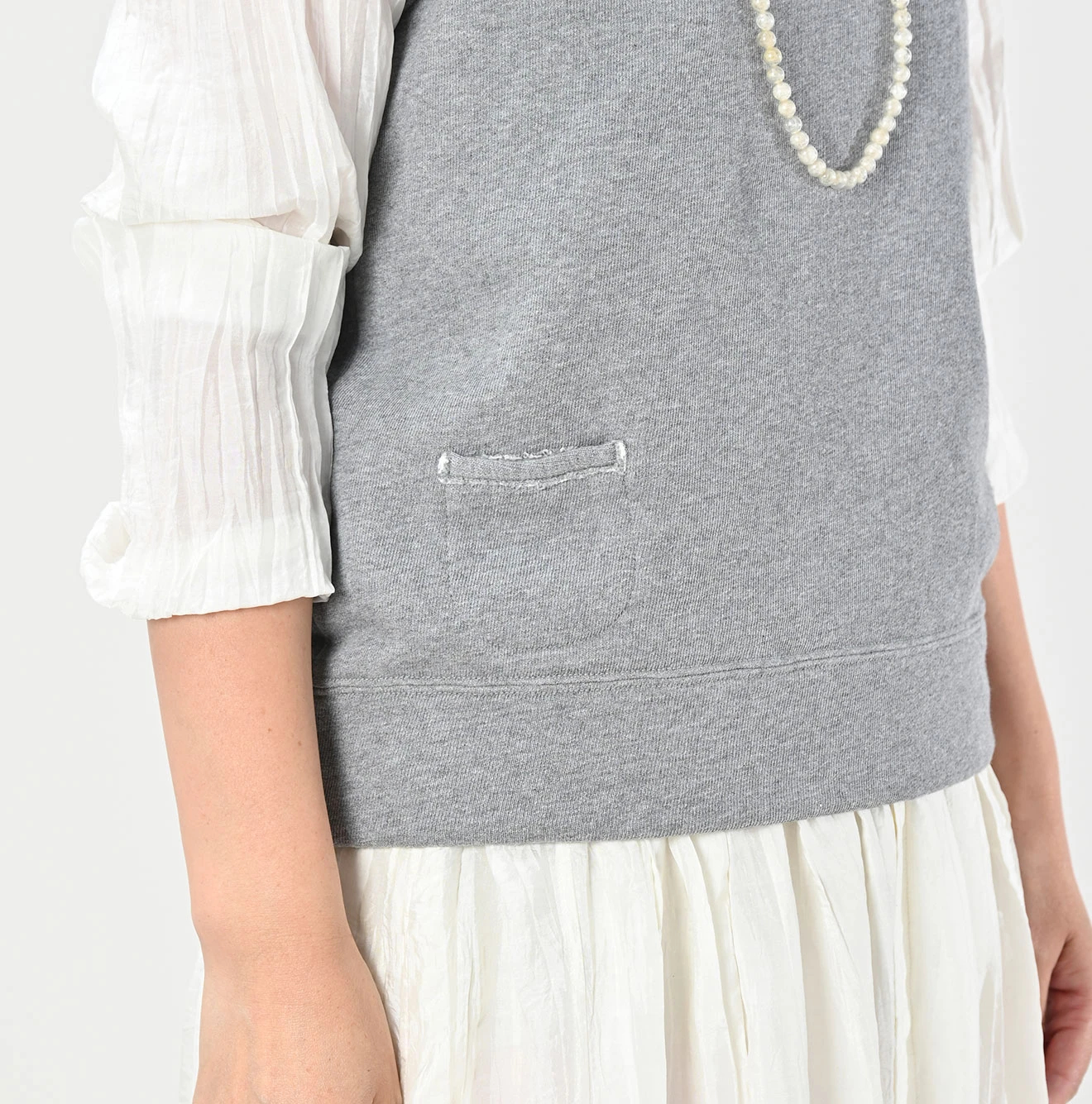 45R(フォーティファイブアール) |裏毛のベスト（トップ）