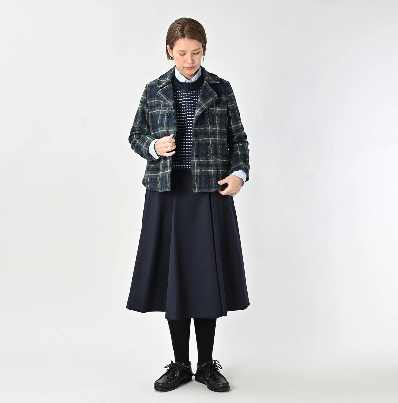 45R(フォーティファイブアール) |コットンツイードのアニーダブルジャケット