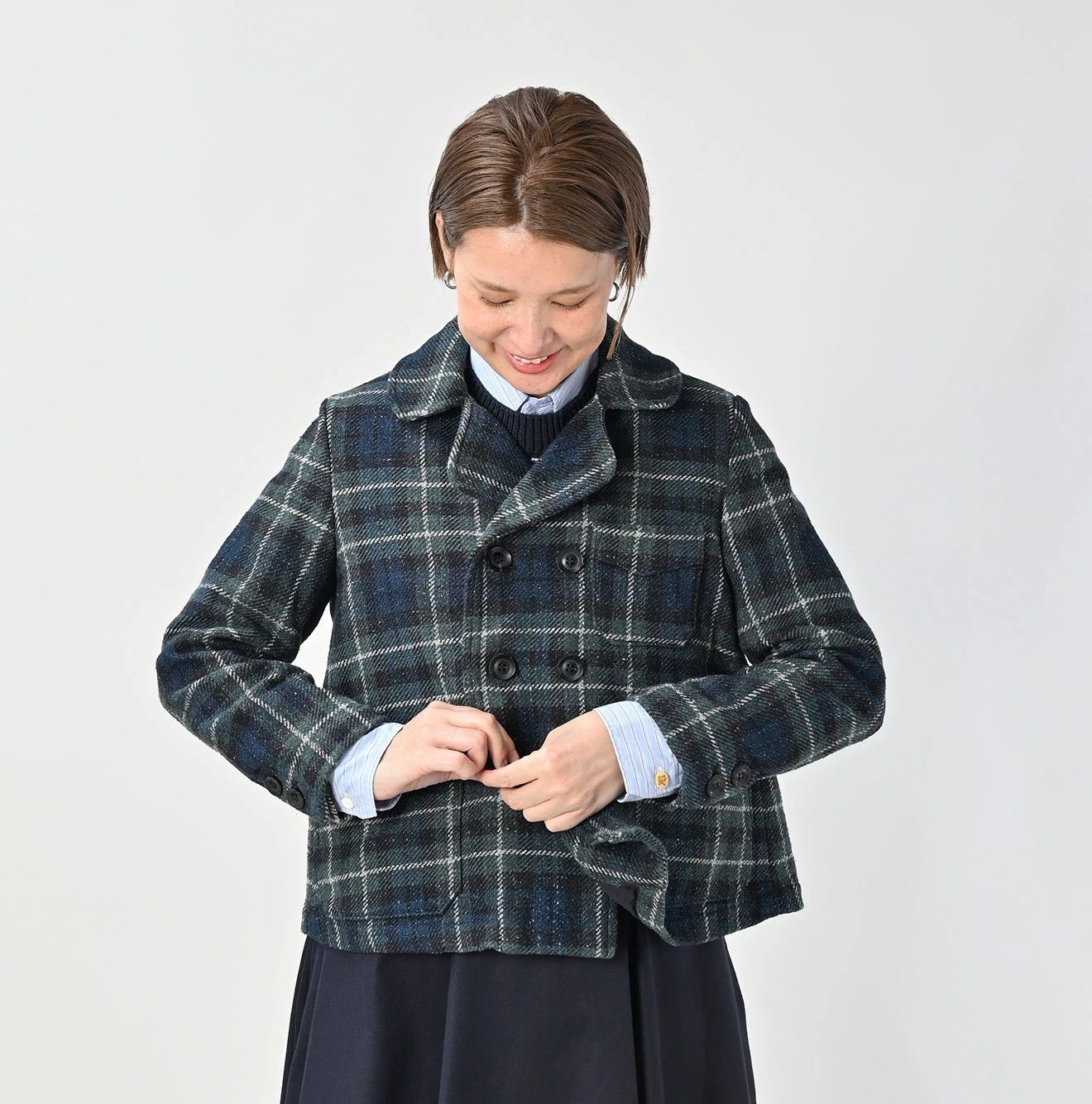 45R(フォーティファイブアール) |コットンツイードのアニーダブルジャケット