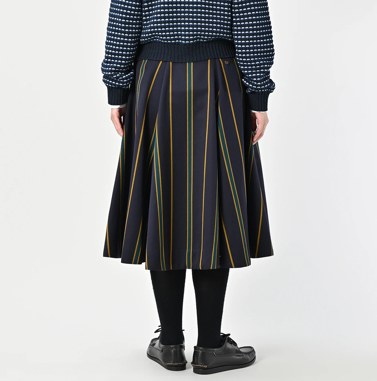 45R(フォーティファイブアール) |ウールコットンベネシャンのサーキュラースカート