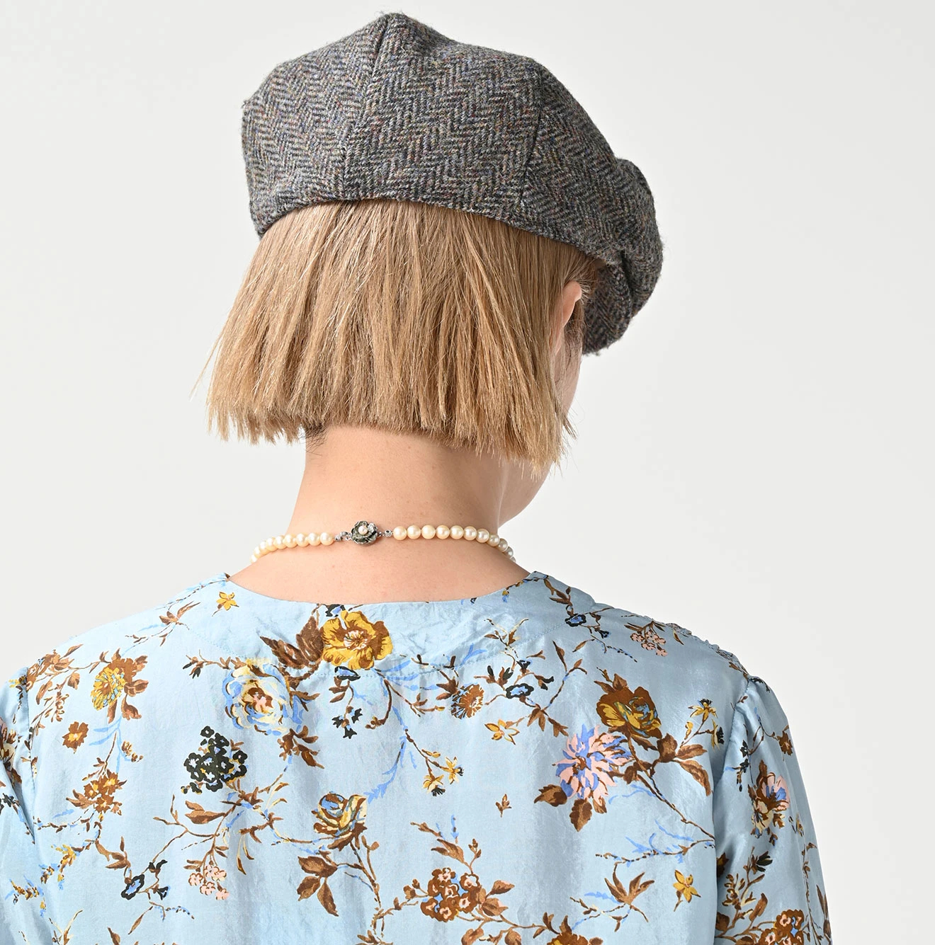 45R(フォーティファイブアール) |シルクのアンティークフラワープリントドレス