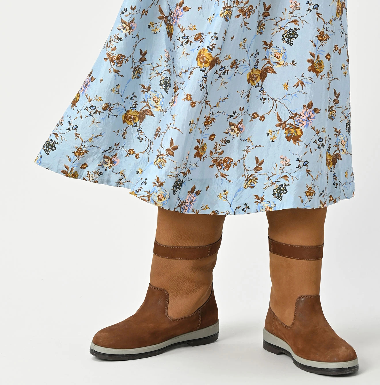 45R(フォーティファイブアール) |シルクのアンティークフラワープリントドレス