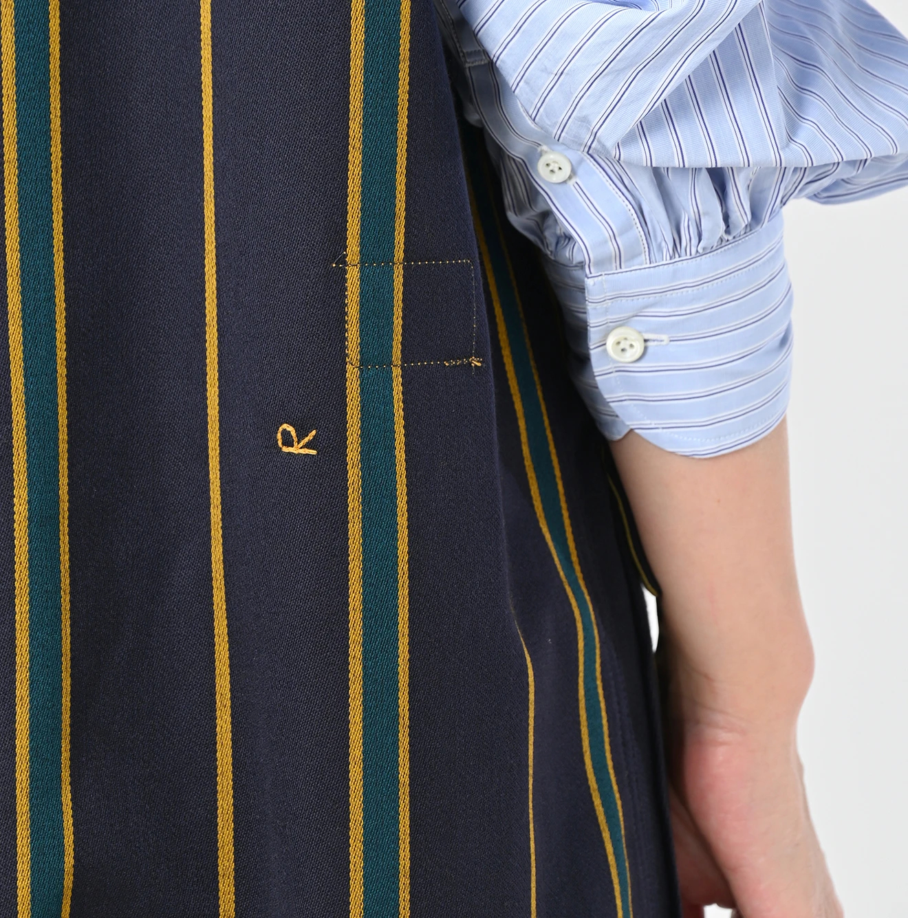 45R(フォーティファイブアール) |ウールコットンベネシャンのジャンパースカート