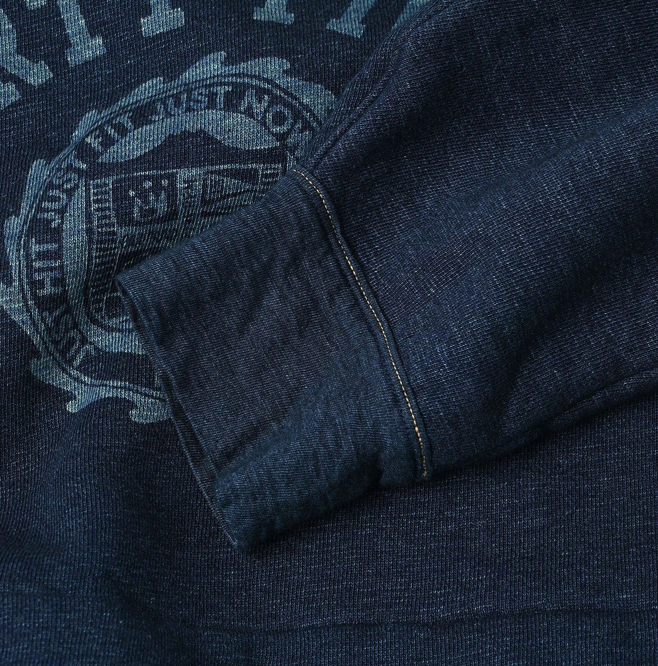45R(フォーティファイブアール) |裏毛×デニムのパフTシャツ（インディゴ）