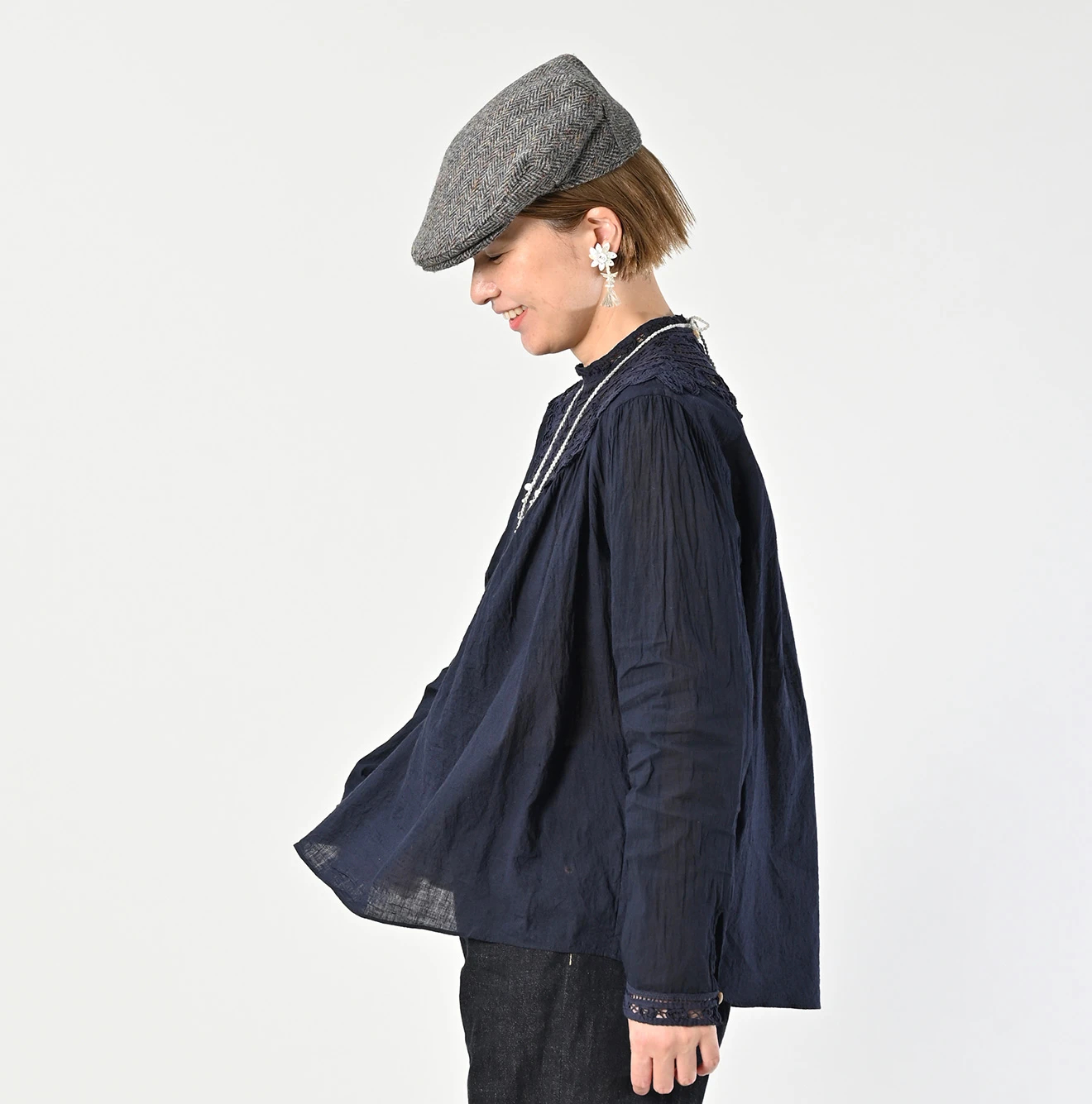 45R(フォーティファイブアール) |インドカディのリボンレースブラウス