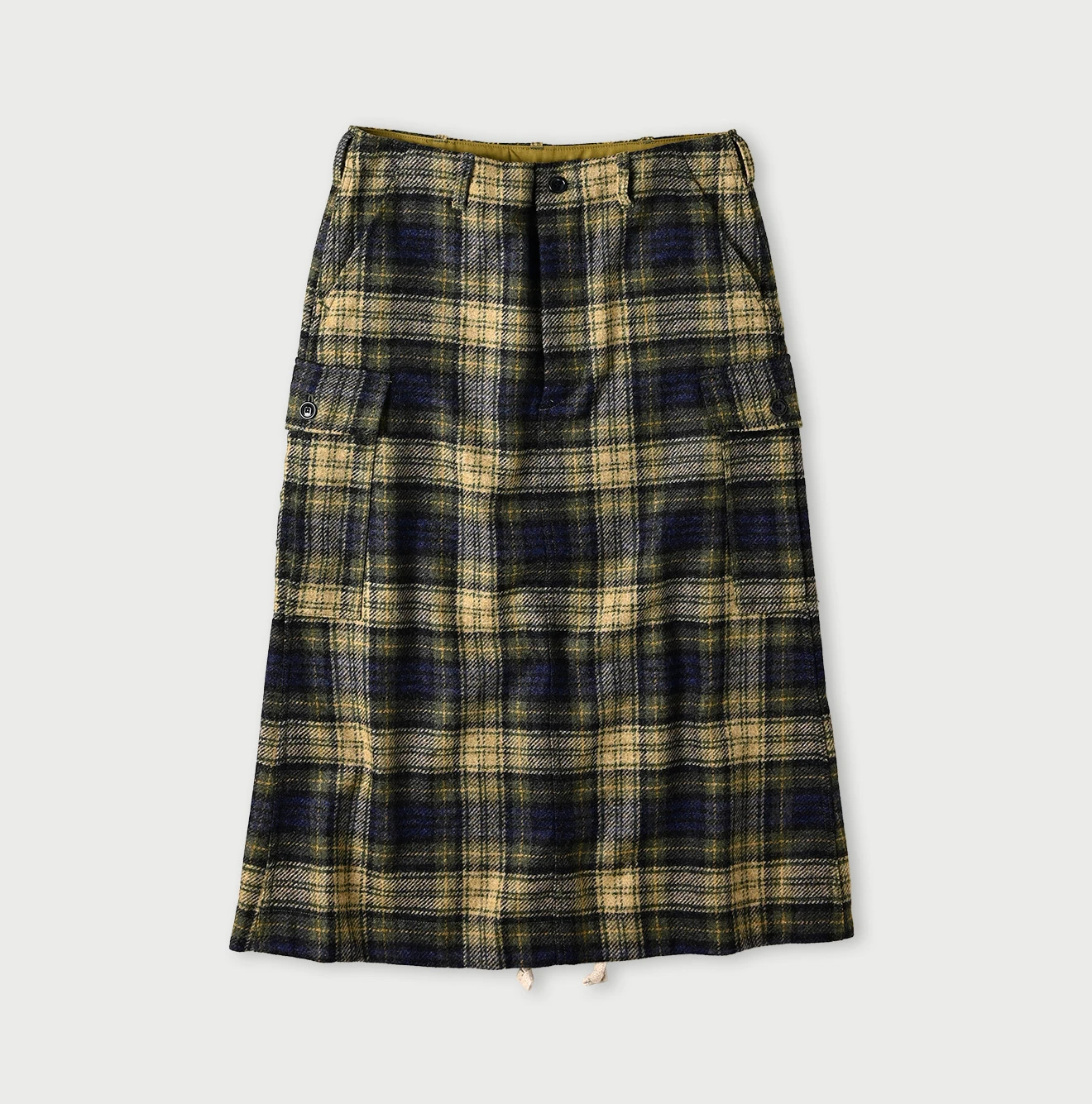 45R(フォーティファイブアール) |ウールタータンのカーゴスカート