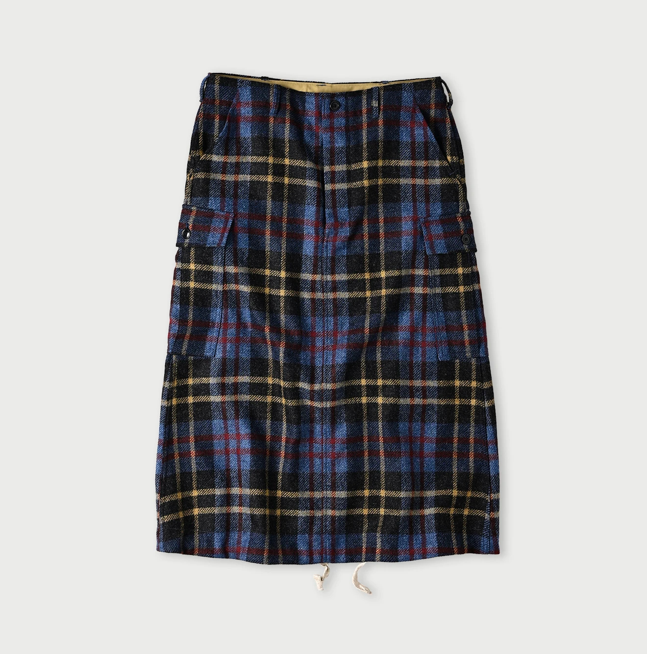 45R(フォーティファイブアール) |ウールタータンのカーゴスカート