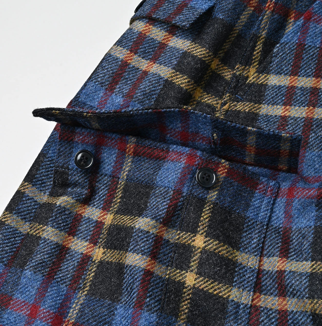 45R(フォーティファイブアール) |ウールタータンのカーゴスカート