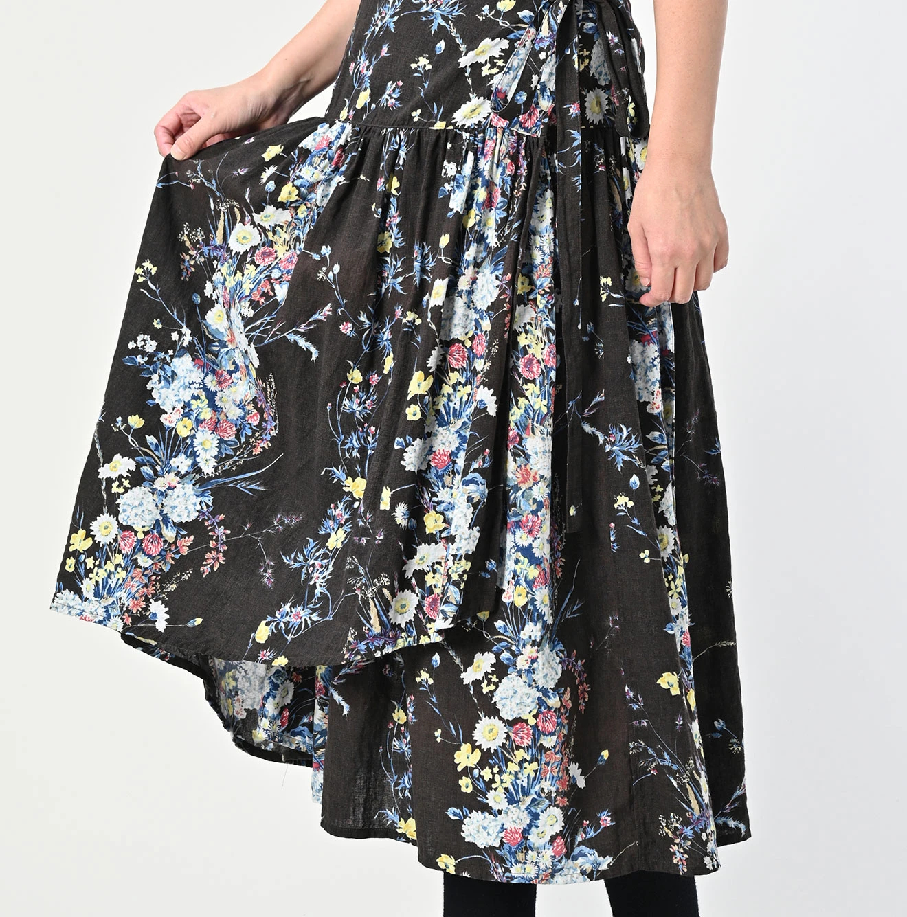 45R(フォーティファイブアール) |インドカディブーケストライププリントのぐるぐるスカート