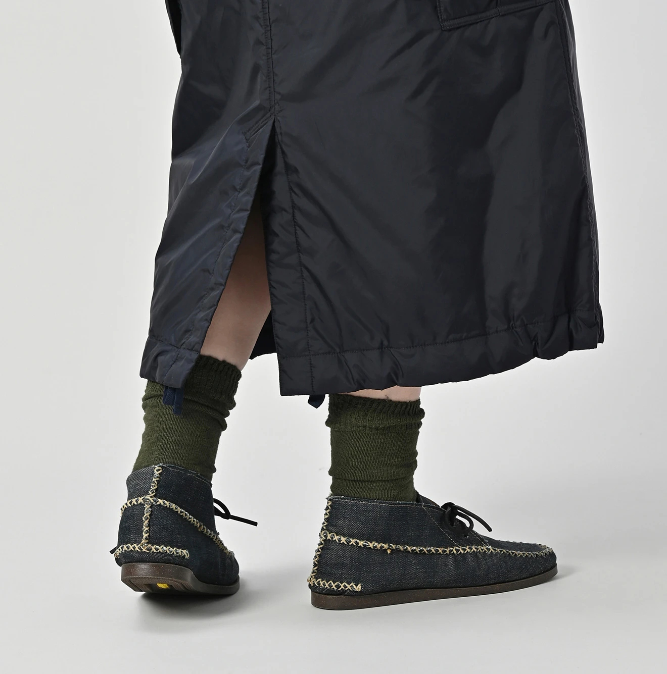 45R(フォーティファイブアール) |ナイロンのキルティングカーゴスカート