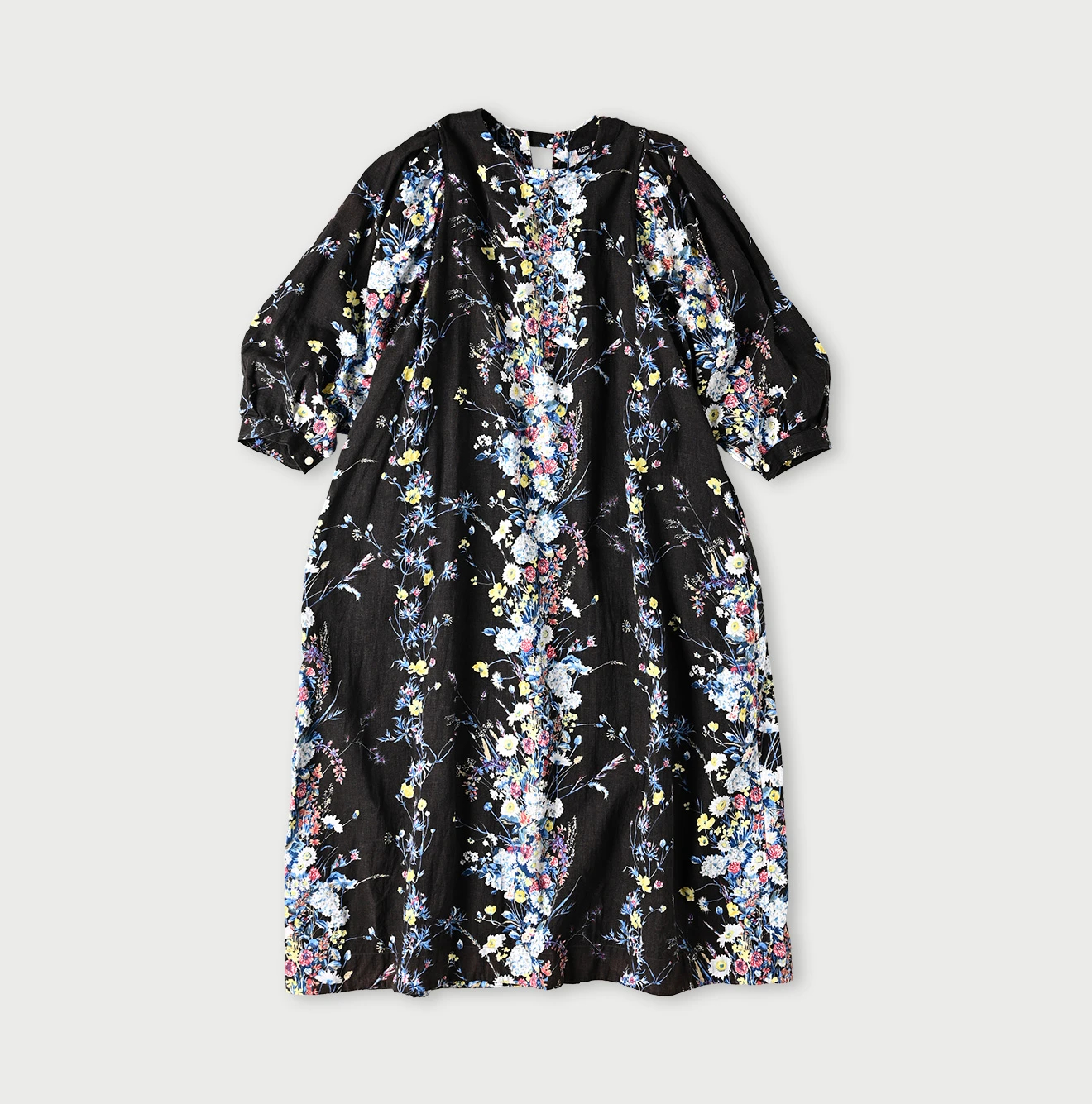 45R(フォーティファイブアール) |インドカディブーケストライププリントのパフブリッジドレス