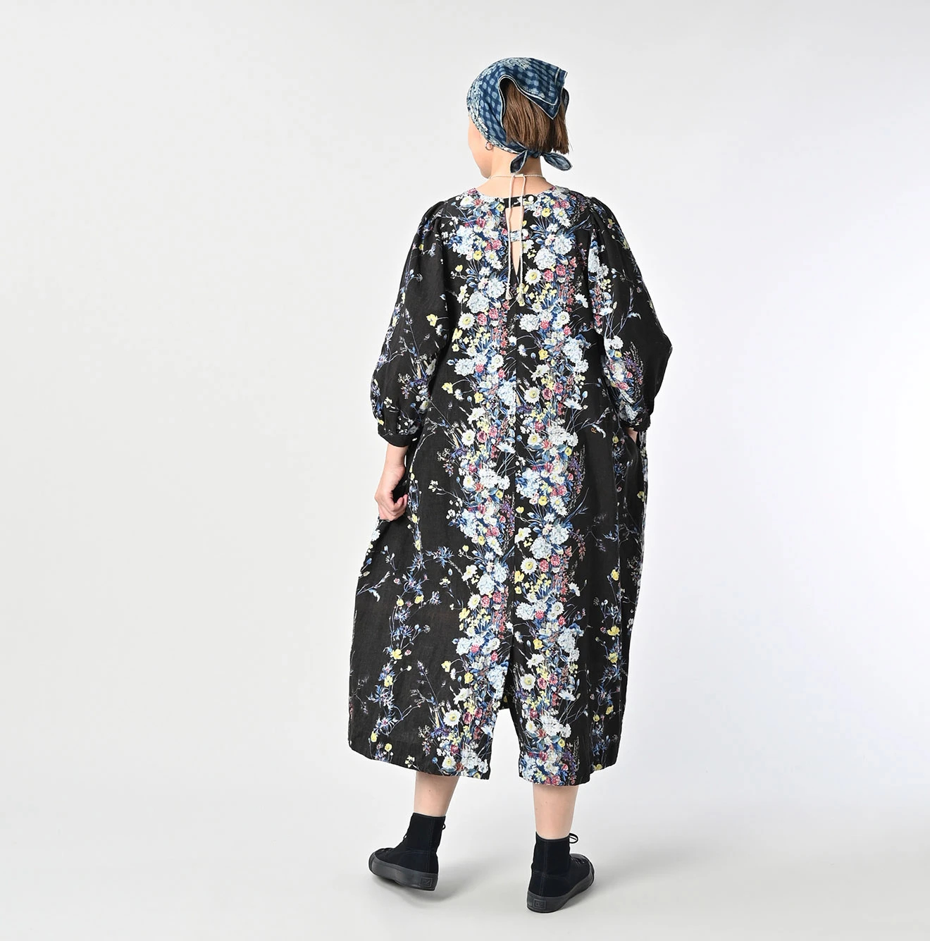 45R(フォーティファイブアール) |インドカディブーケストライププリントのパフブリッジドレス