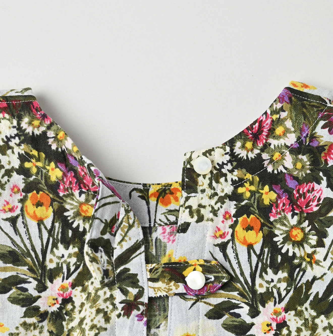 45R(フォーティファイブアール) |インドカディブーケストライププリントのパフブリッジドレス