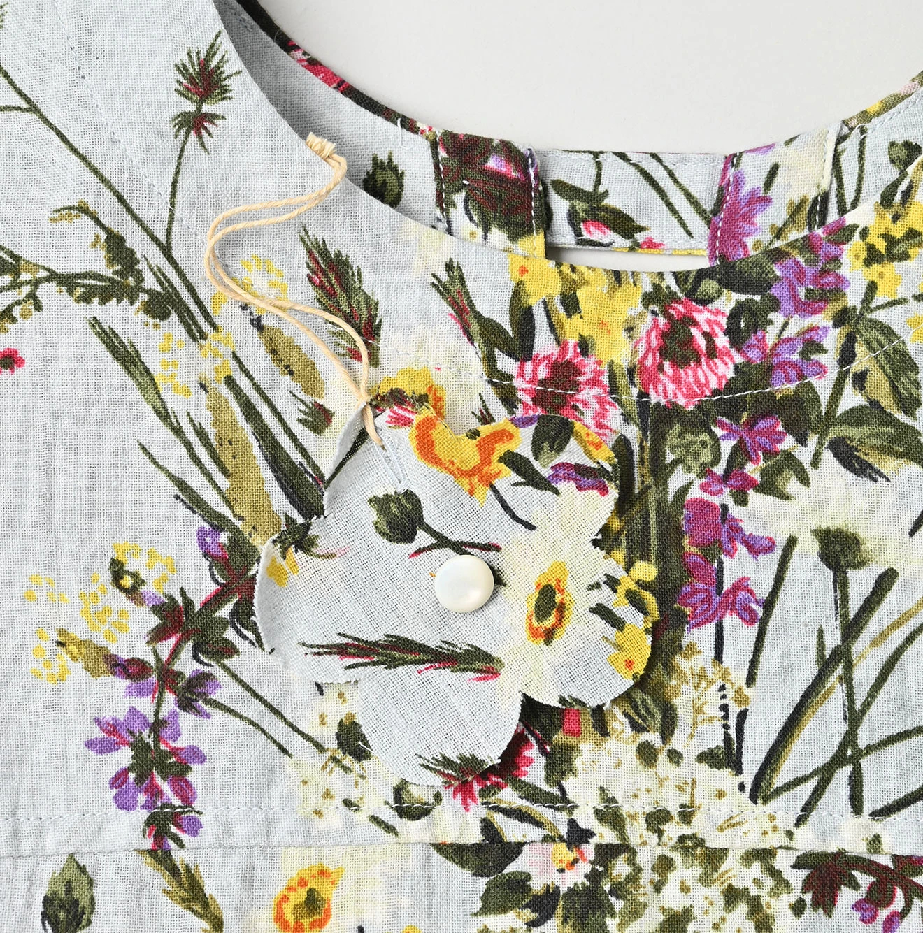 45R(フォーティファイブアール) |インドカディブーケストライププリントのパフブリッジドレス