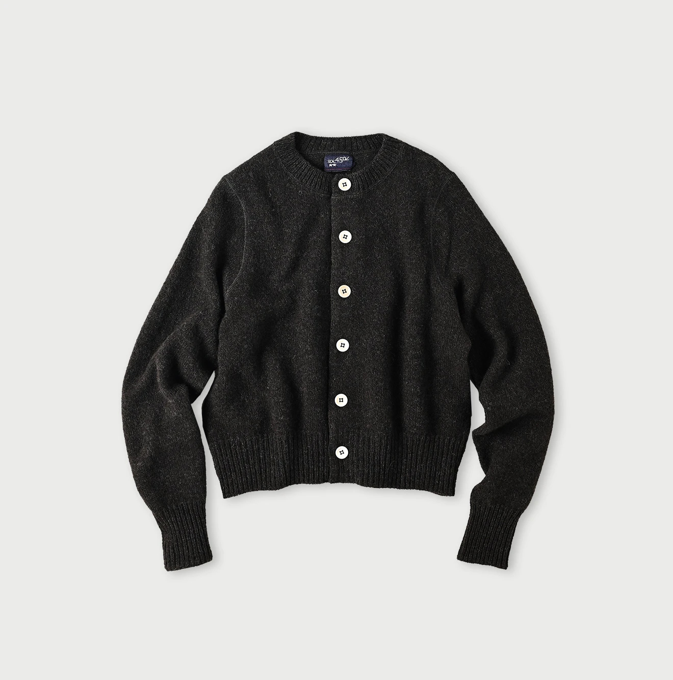 45R(フォーティファイブアール) |シェットランド縮絨のカーディガン